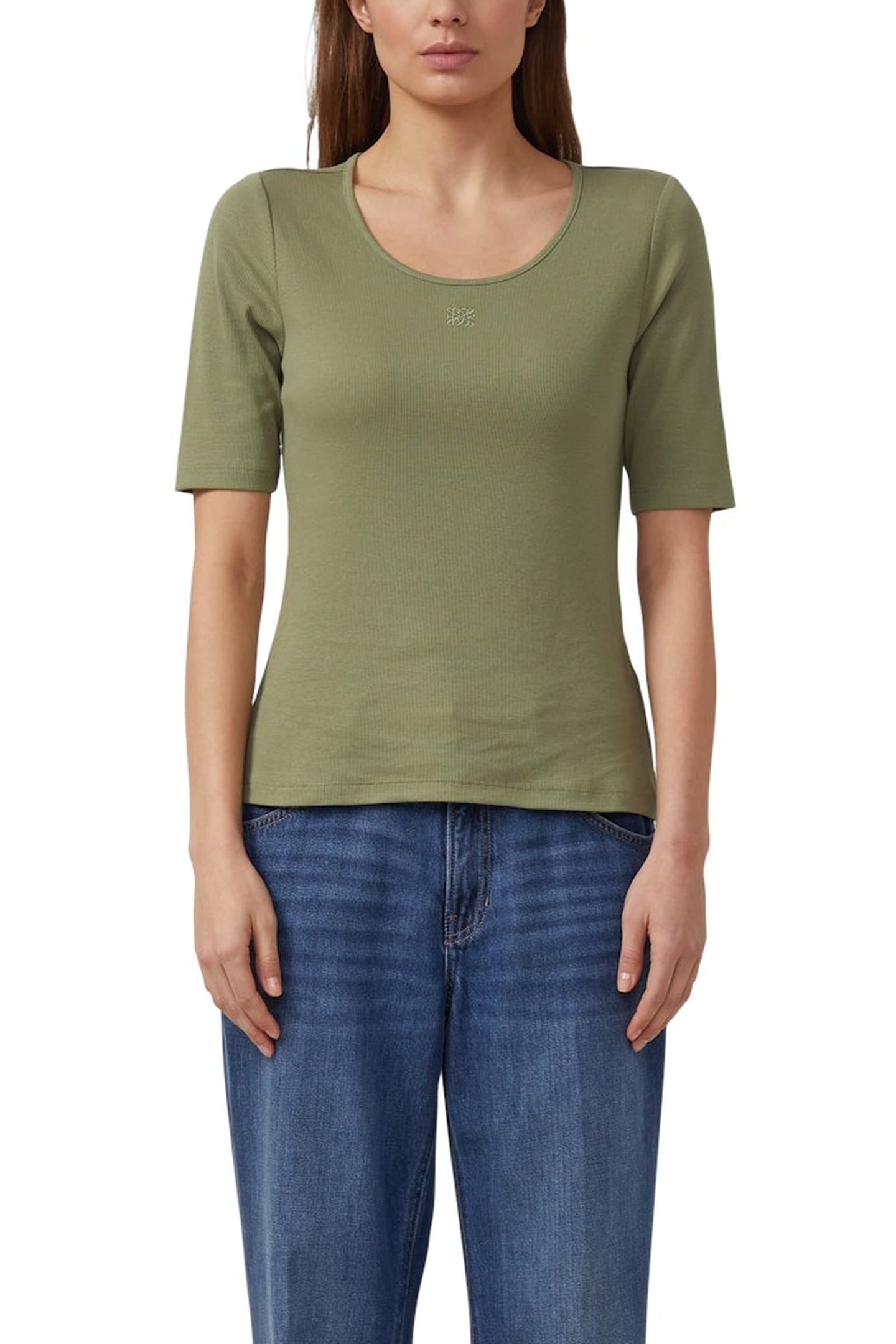 S.OLIVER T-SHIRTS ARMY GREEN 1