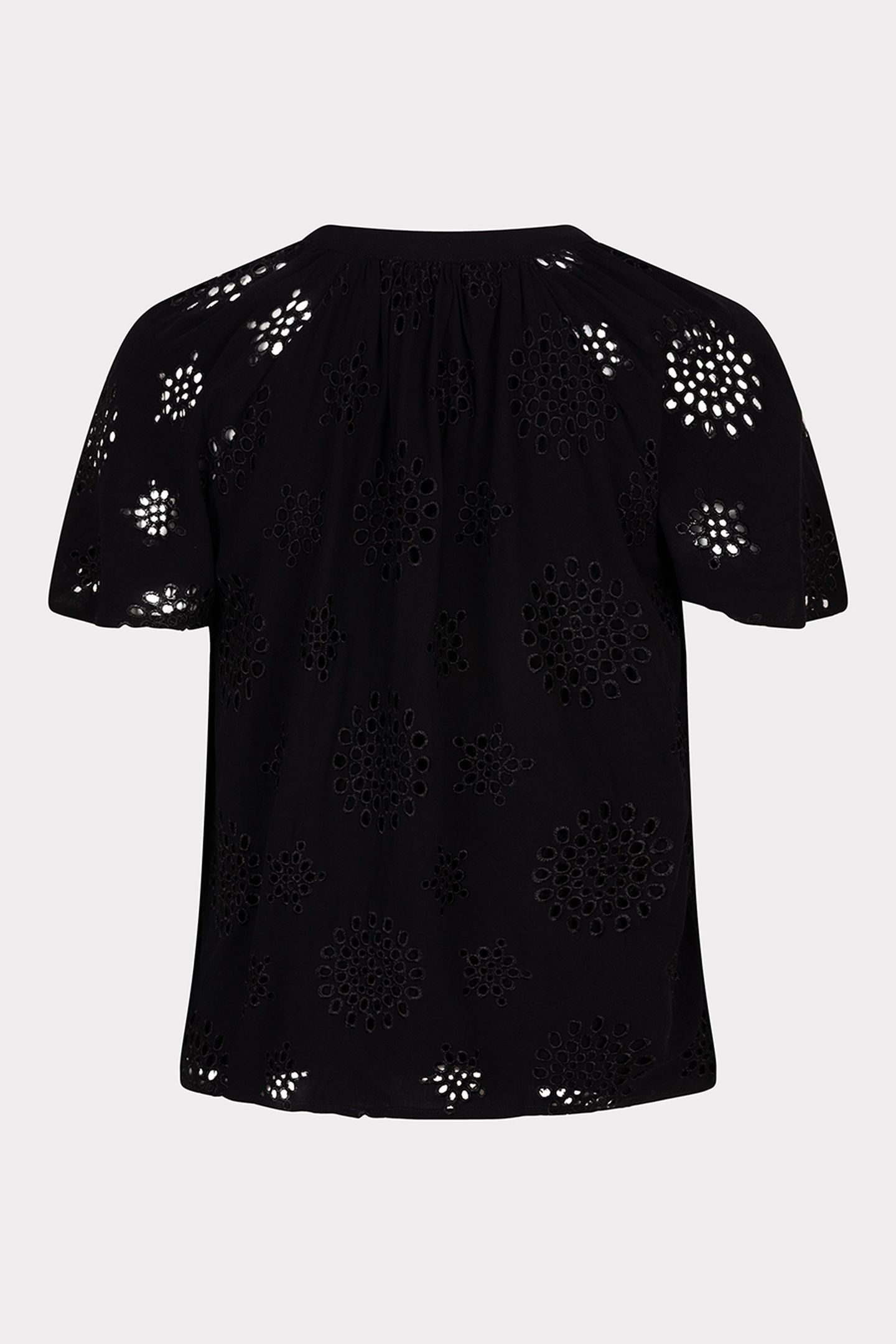 BLOUSE ALLOVER EMBROIDERY BLACK 5