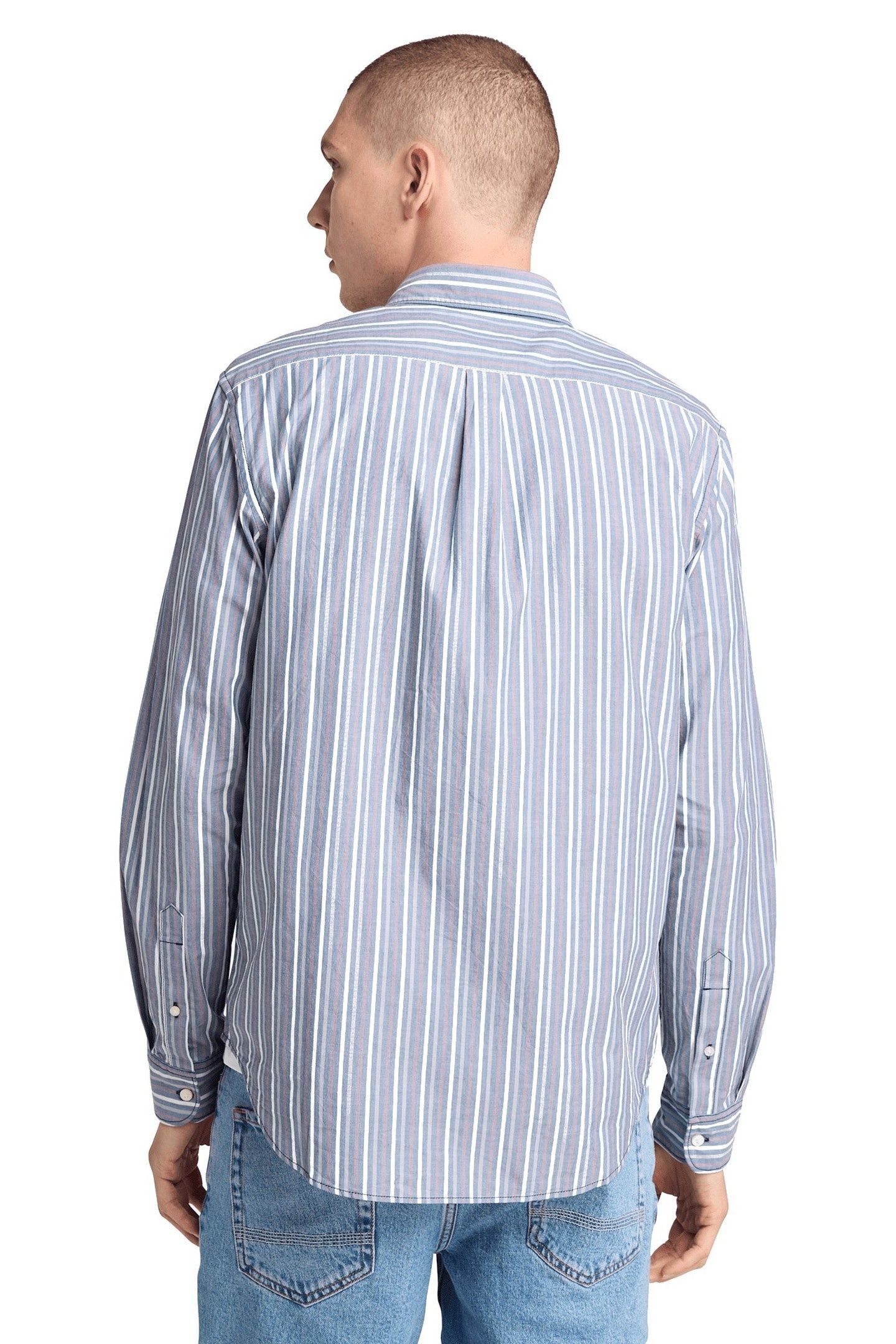 STRIPED SHIRT DARK DENIM YD 2