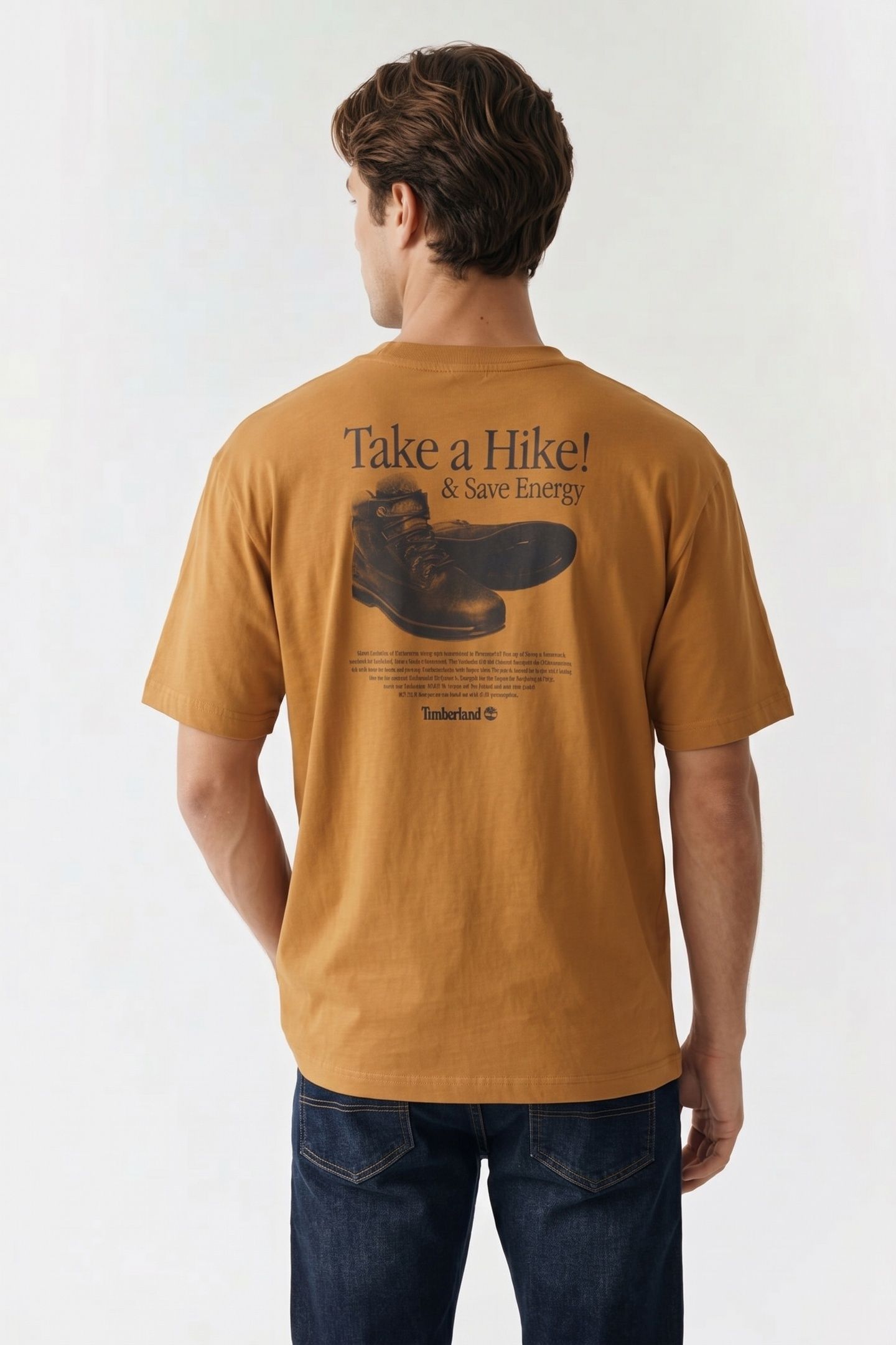 TAKE A HIKE BACK GRAPHIC SS TEE WHEAT BOOT 2