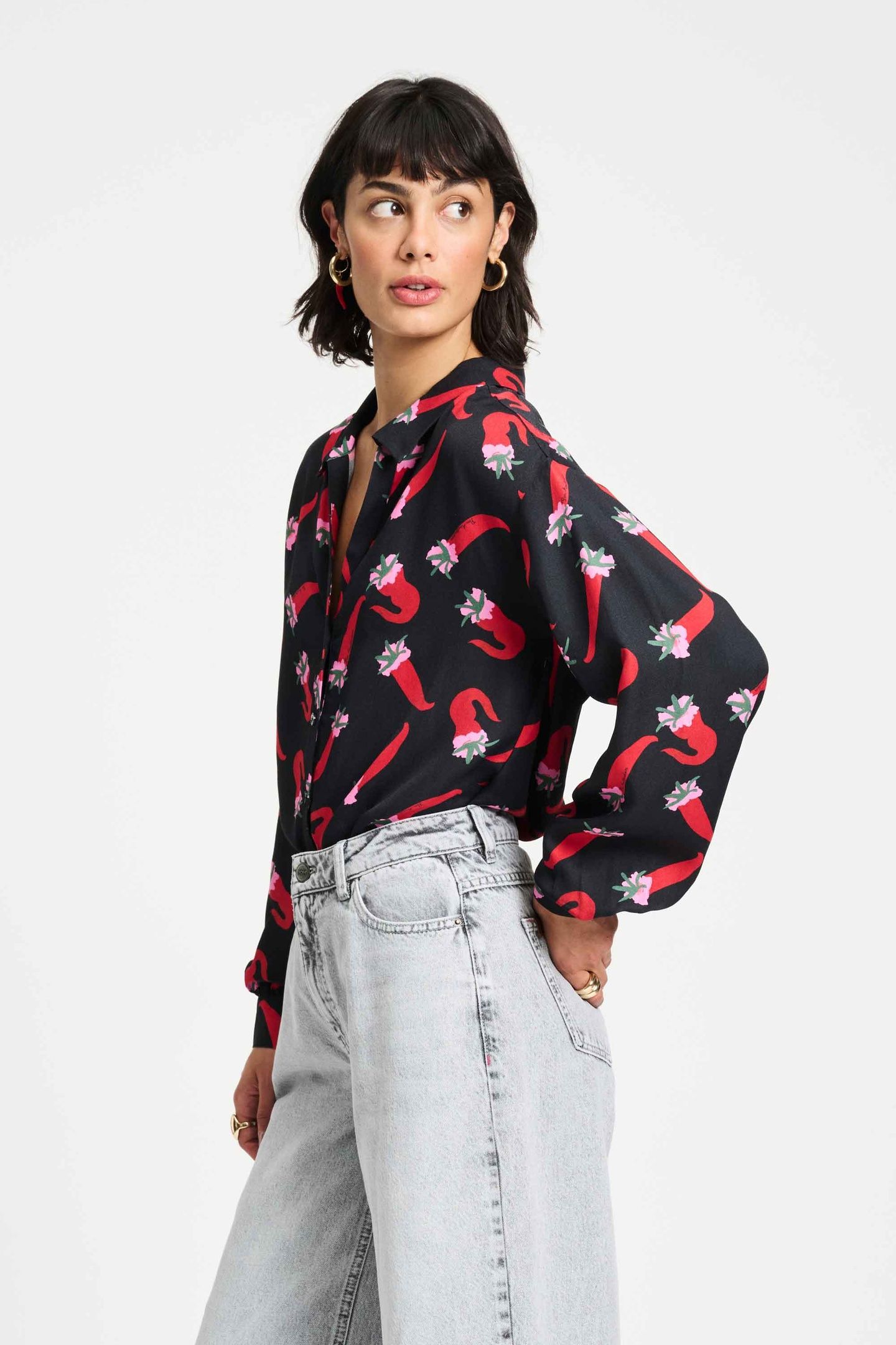 BLOUSE - VIOLET PEPPER GARDEN 2