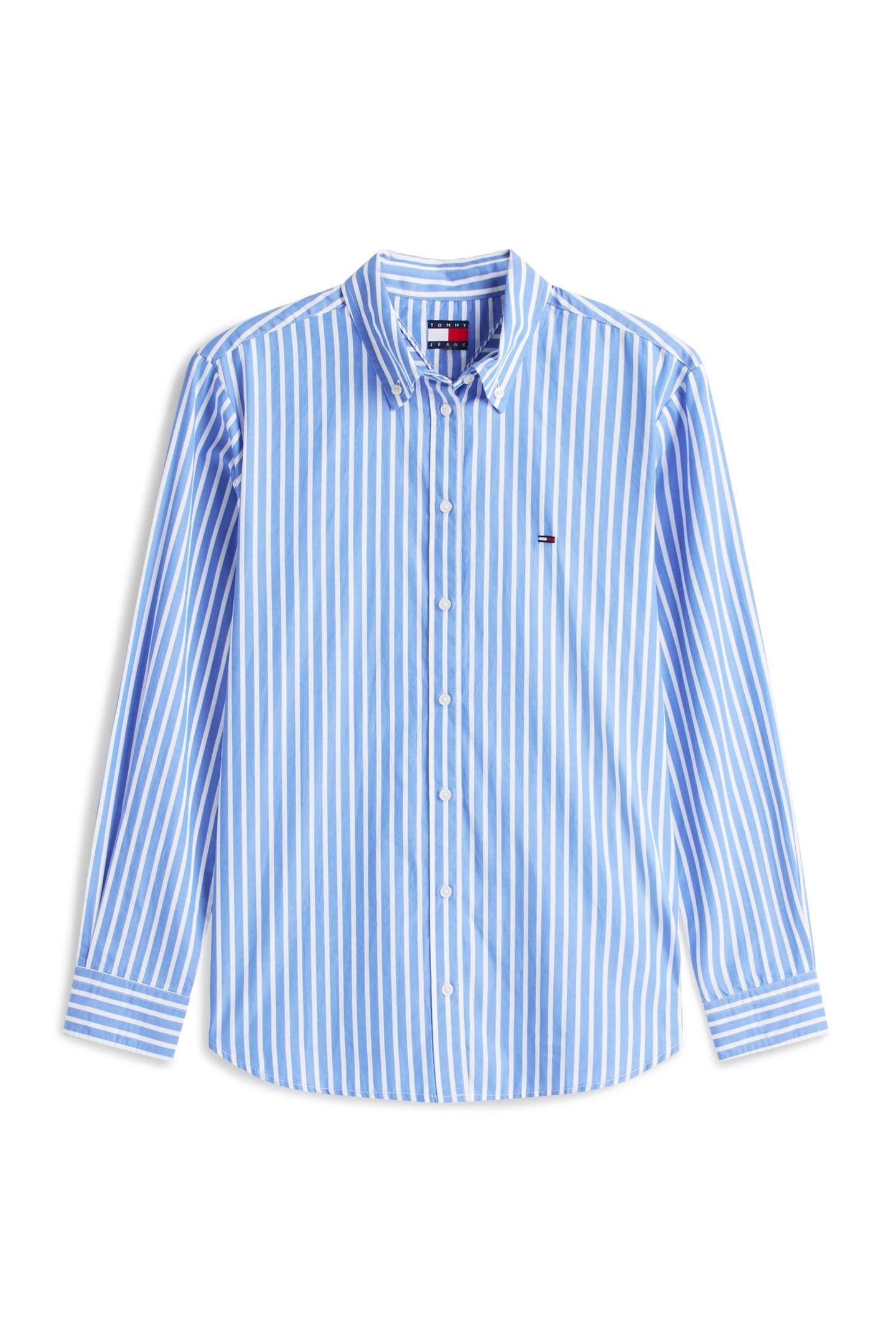 TJW REGULAR POPLIN SHIRT EMPIRE BLUE/STRIPE 4