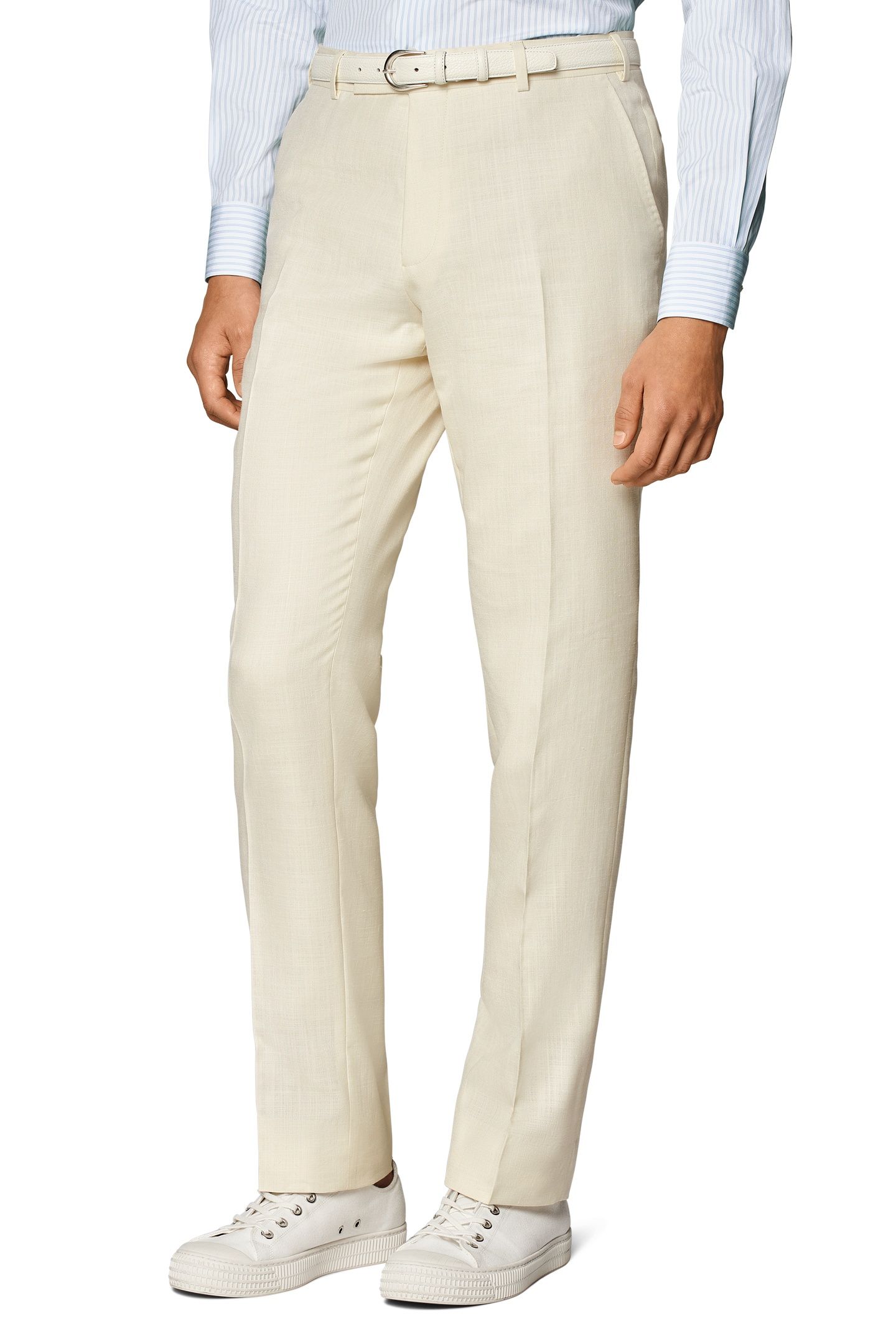 ROMA-OFF-WHITE-WOOL SILK LINEN NESTED SUITS OFF-WHITE 6
