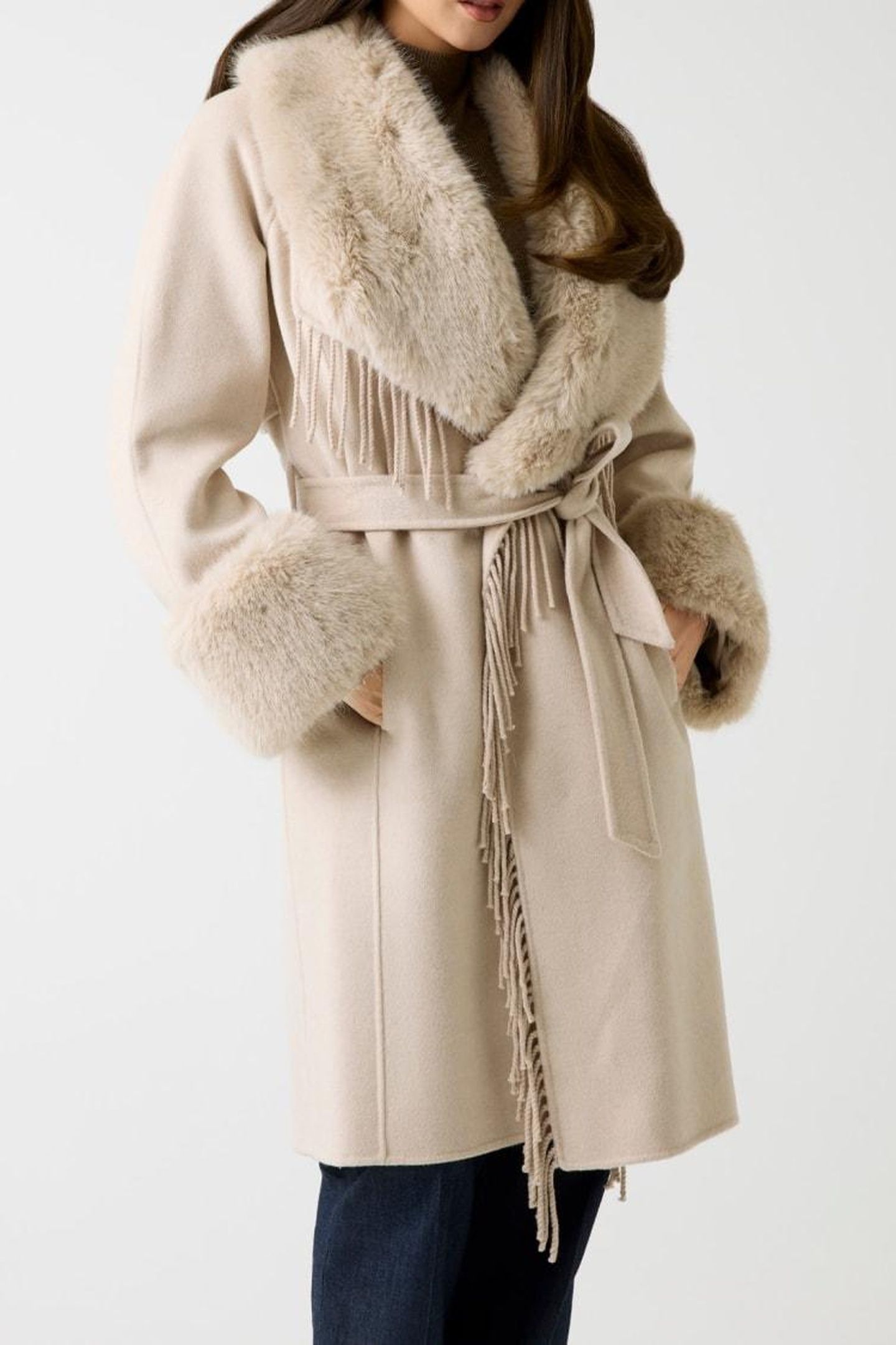 LILIANA COAT LIGHT BEIGE MULTI. 2