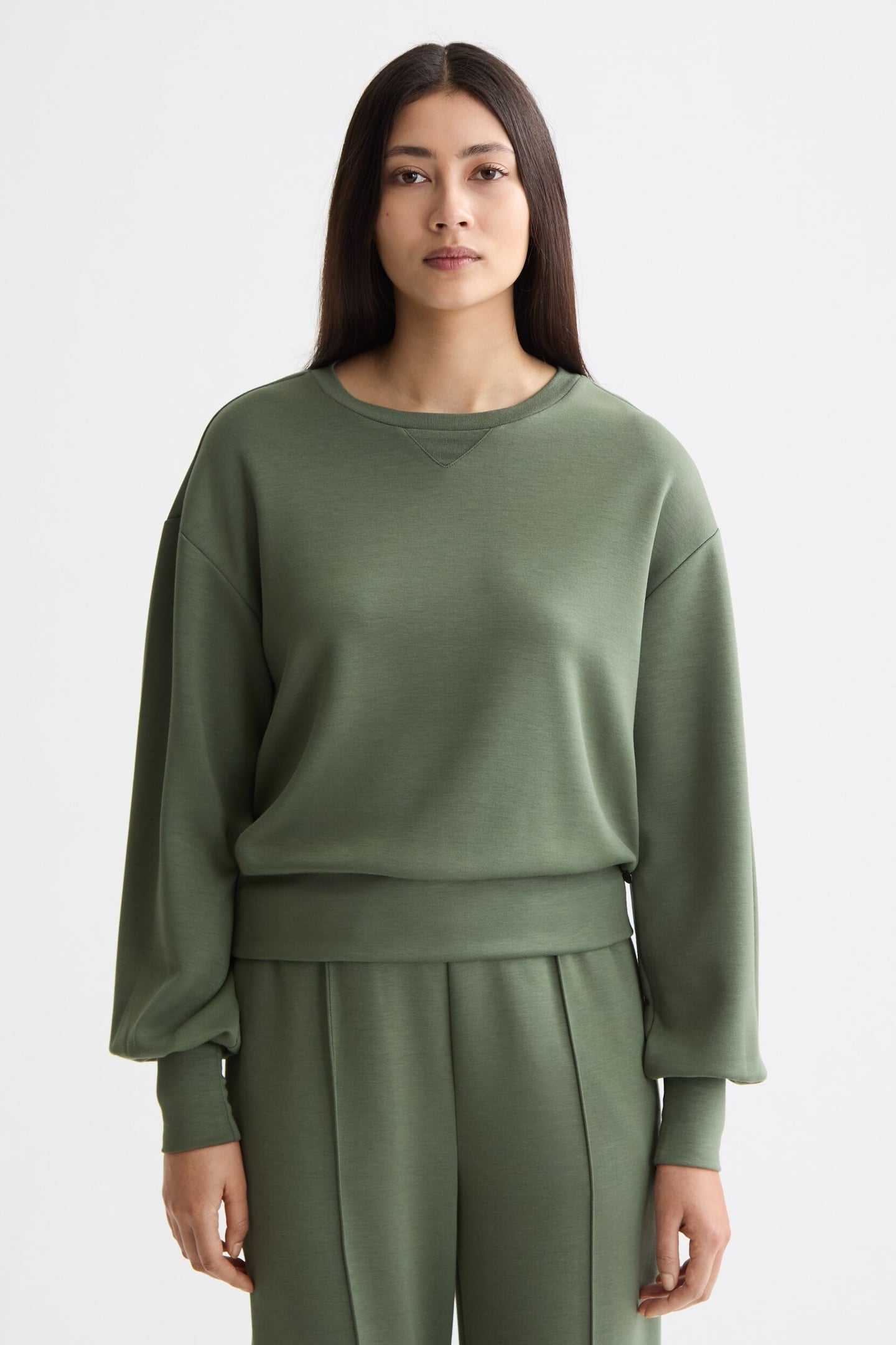 MODAL SWEATSHIRT THYME 1