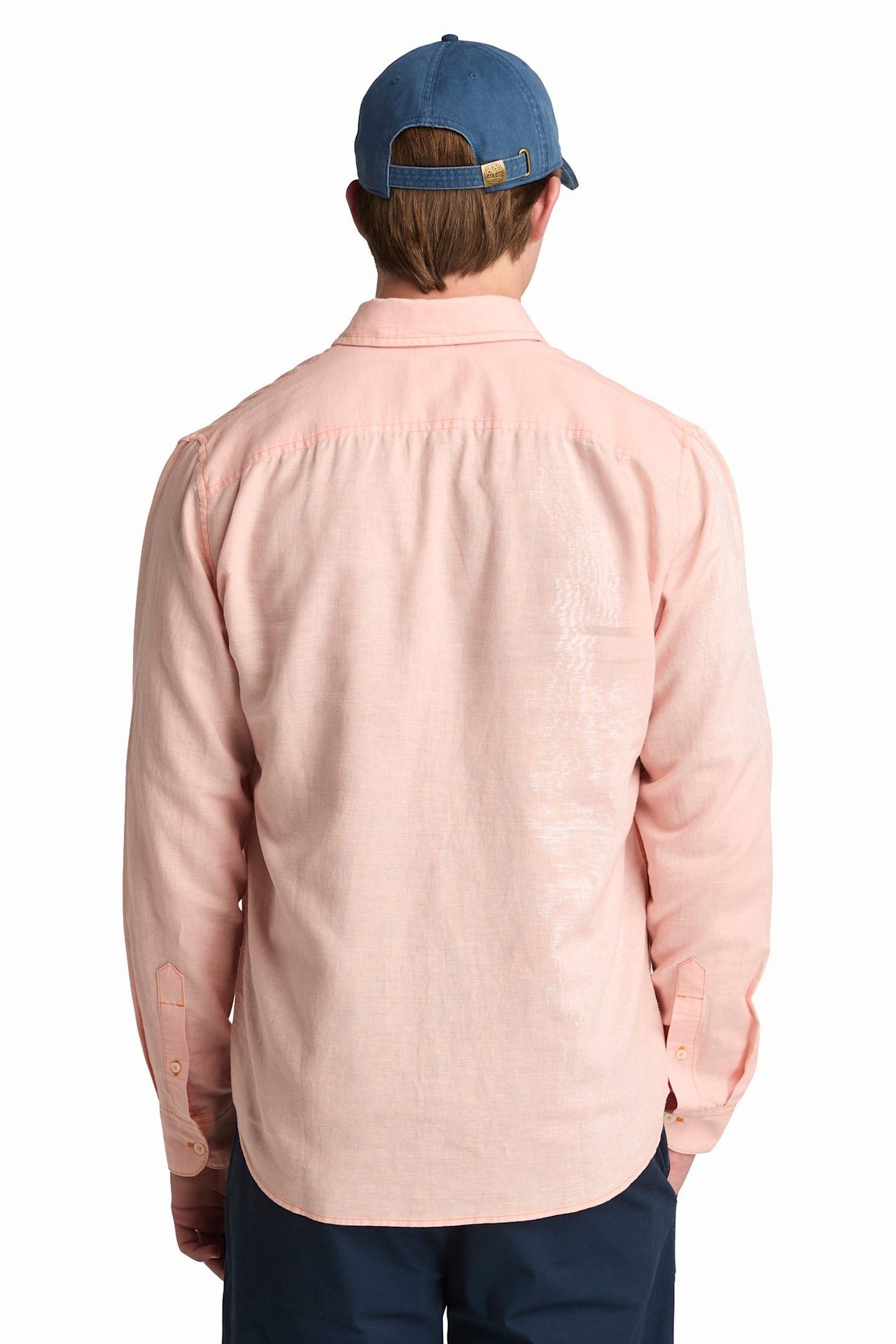 COTTON/LINEN LONG SLEEVE SHIRT TROPIC PEACH 2
