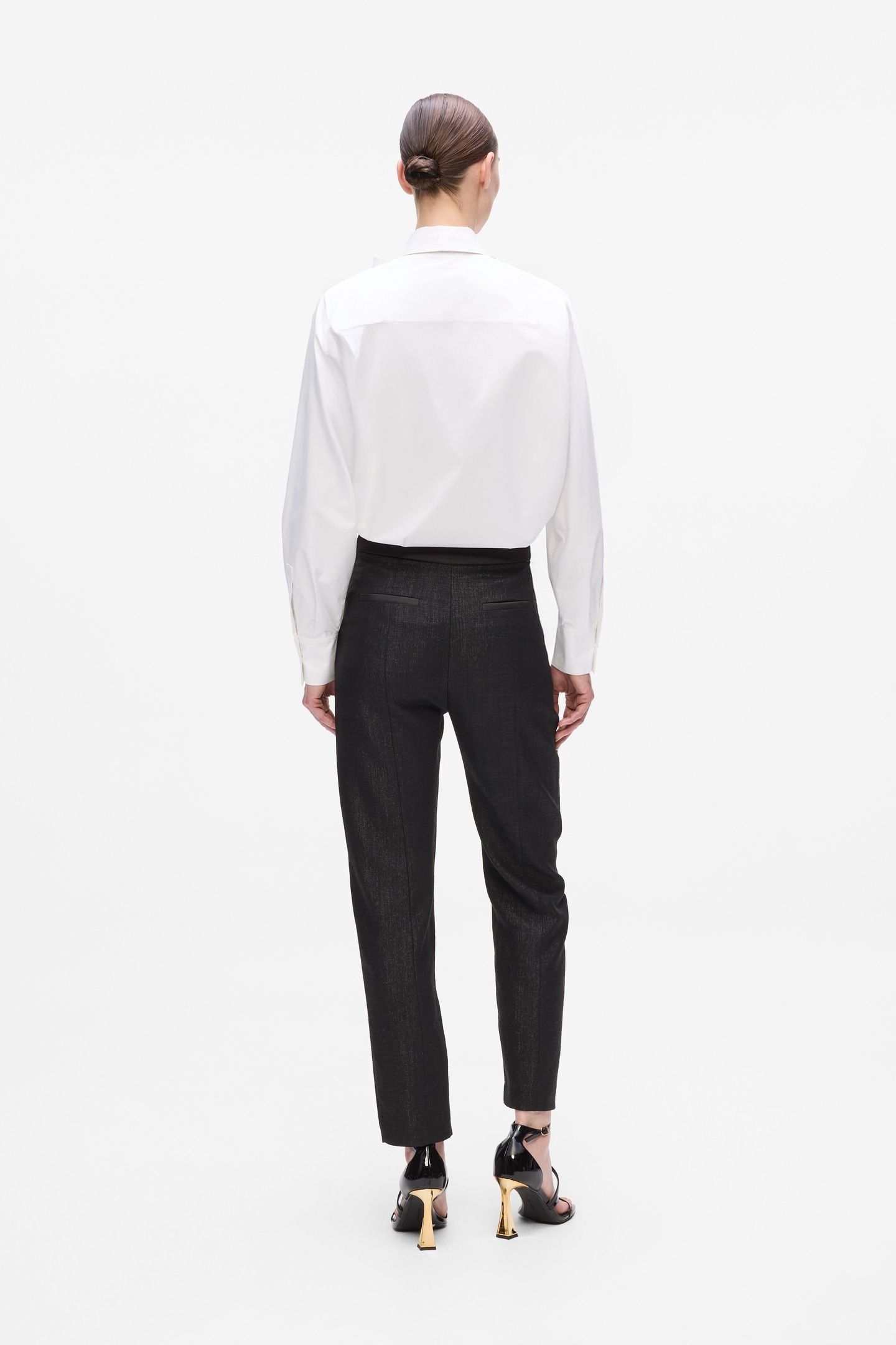 RETRO POPLIN BOW BLOUSE WHITE 4