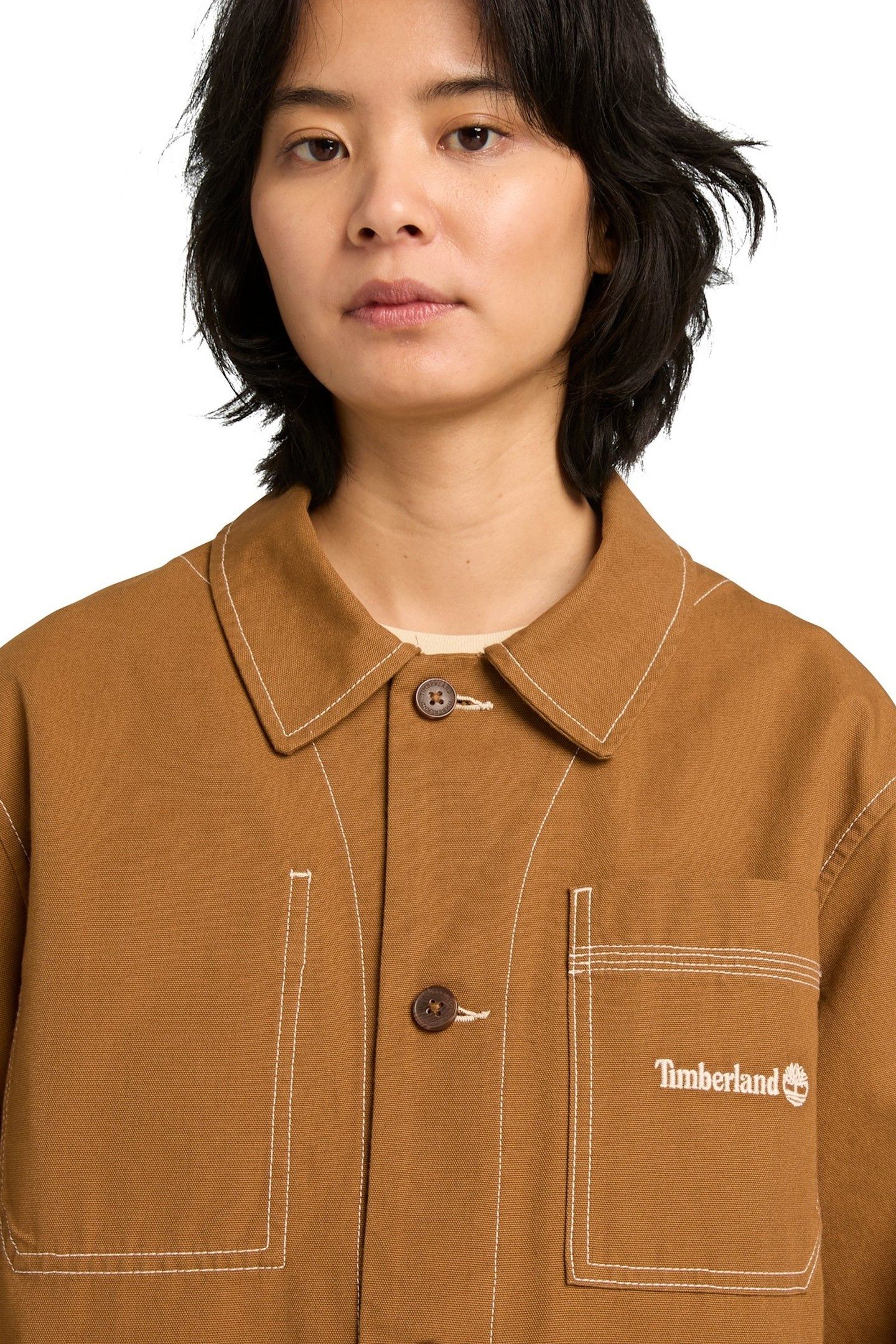 UNISEX CHORE CANVAS JACKET DARK BROWN 6