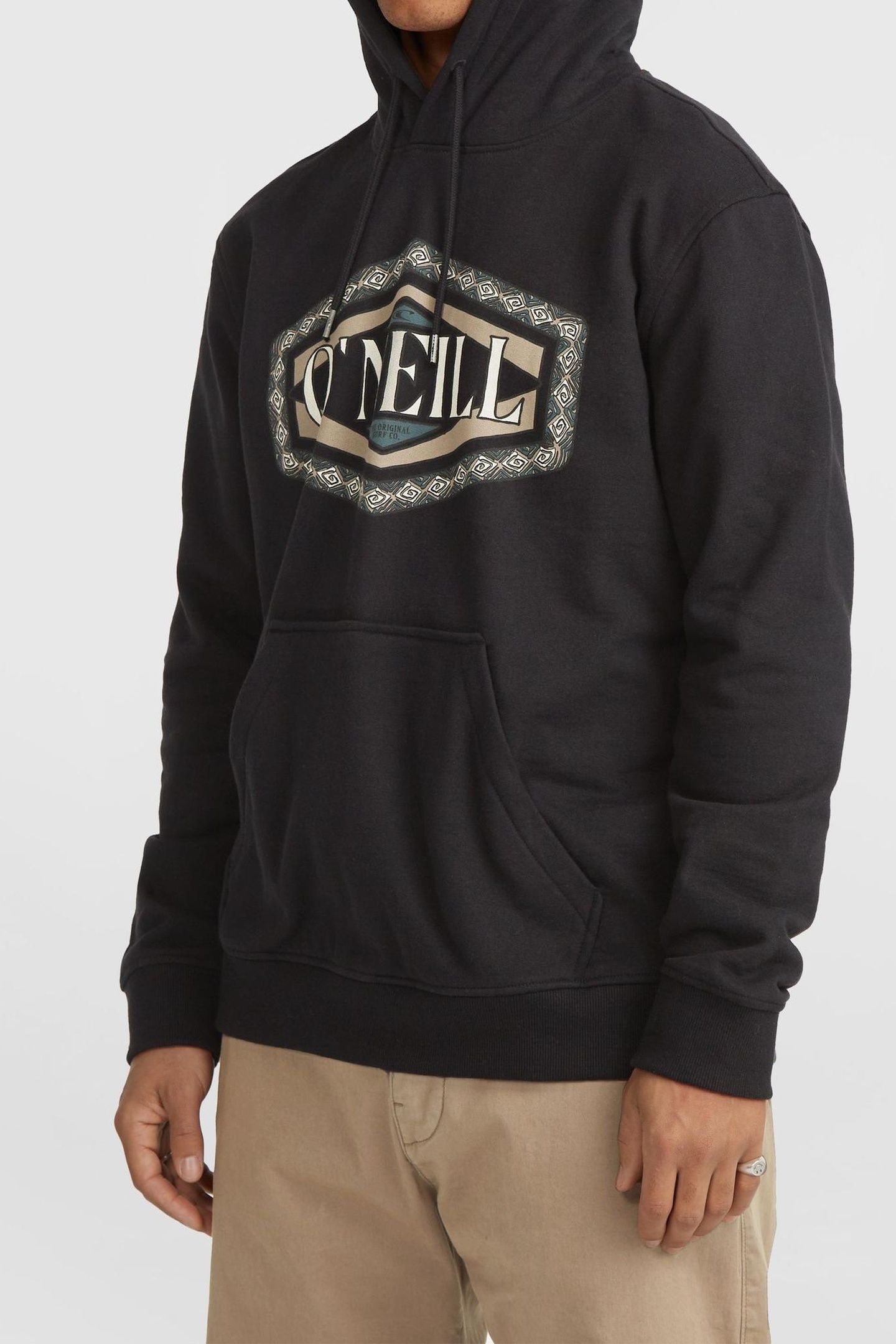 O'NEILL FRONT PRINT HOODIE BLACK OUT 2
