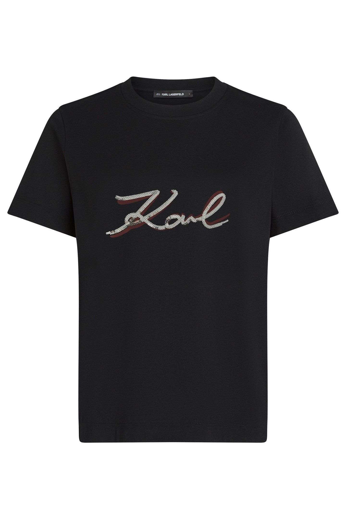 SIGNATURE SEQUINS T-SHIRT BLACK 6