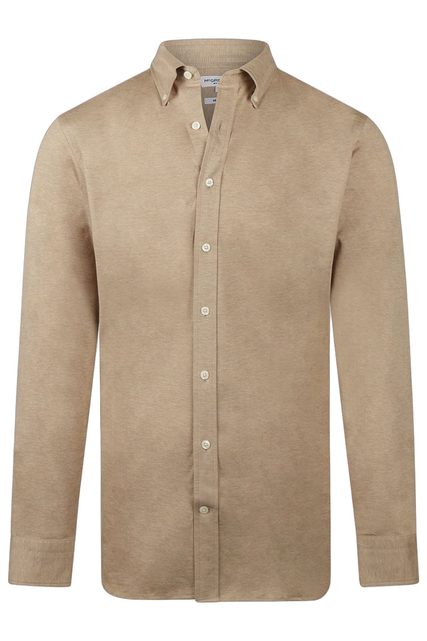 STRETCH PIQUE SHIRT SAND 1