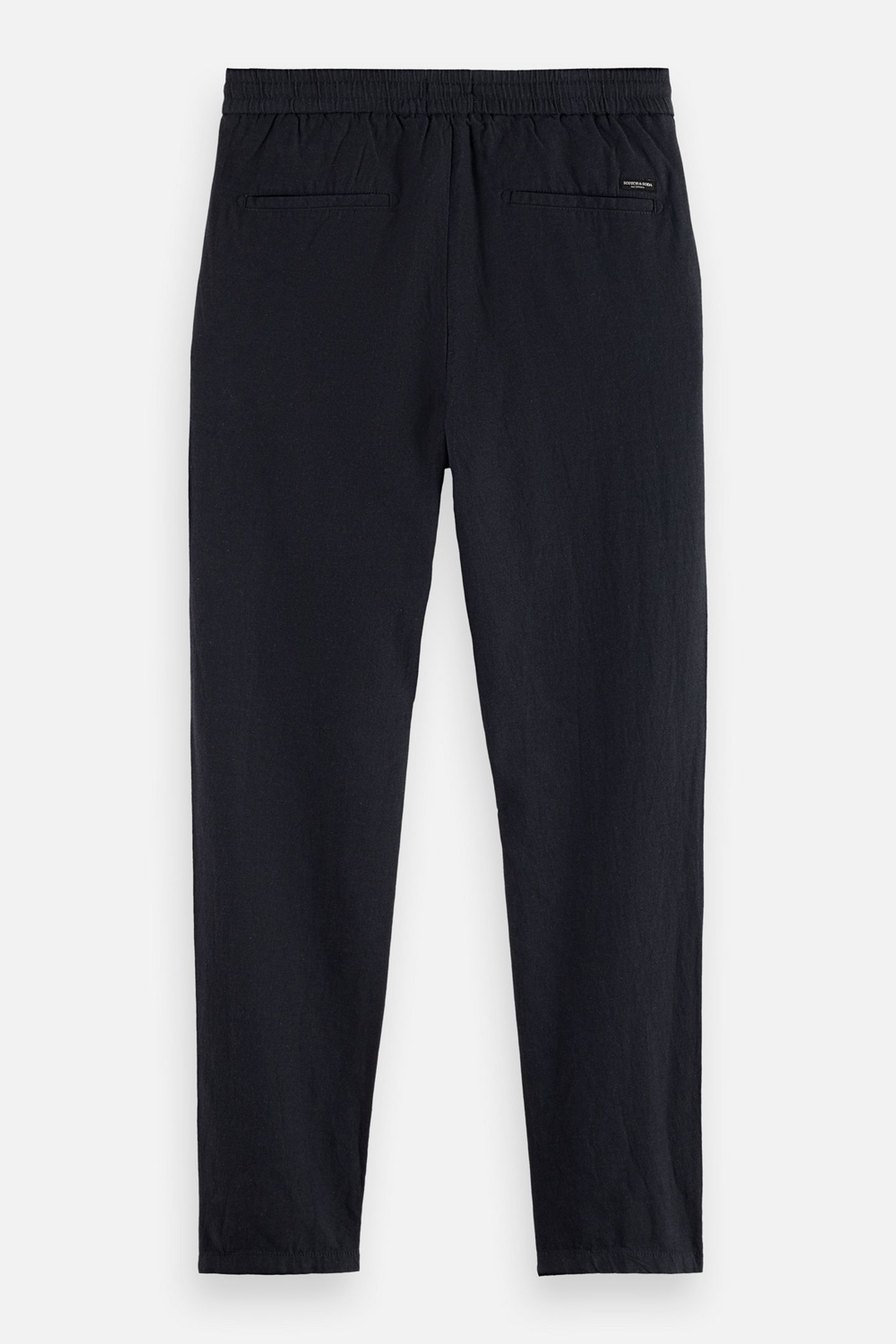 WARREN - COTTON/ LINEN TWILL JOGGER BLACK 4