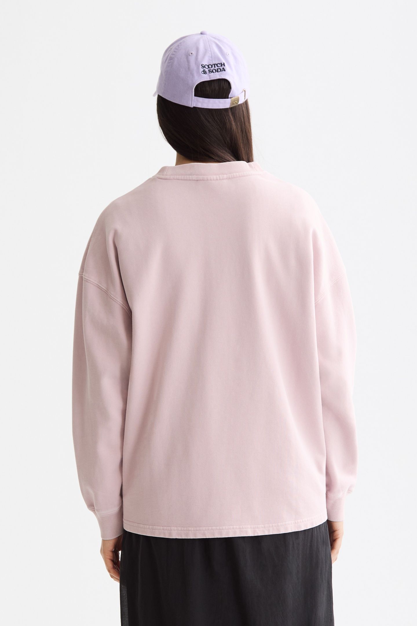 WASHED SEASONAL OVERSIZED FIT SWEATSHIRT BURNISHED LILAC 3