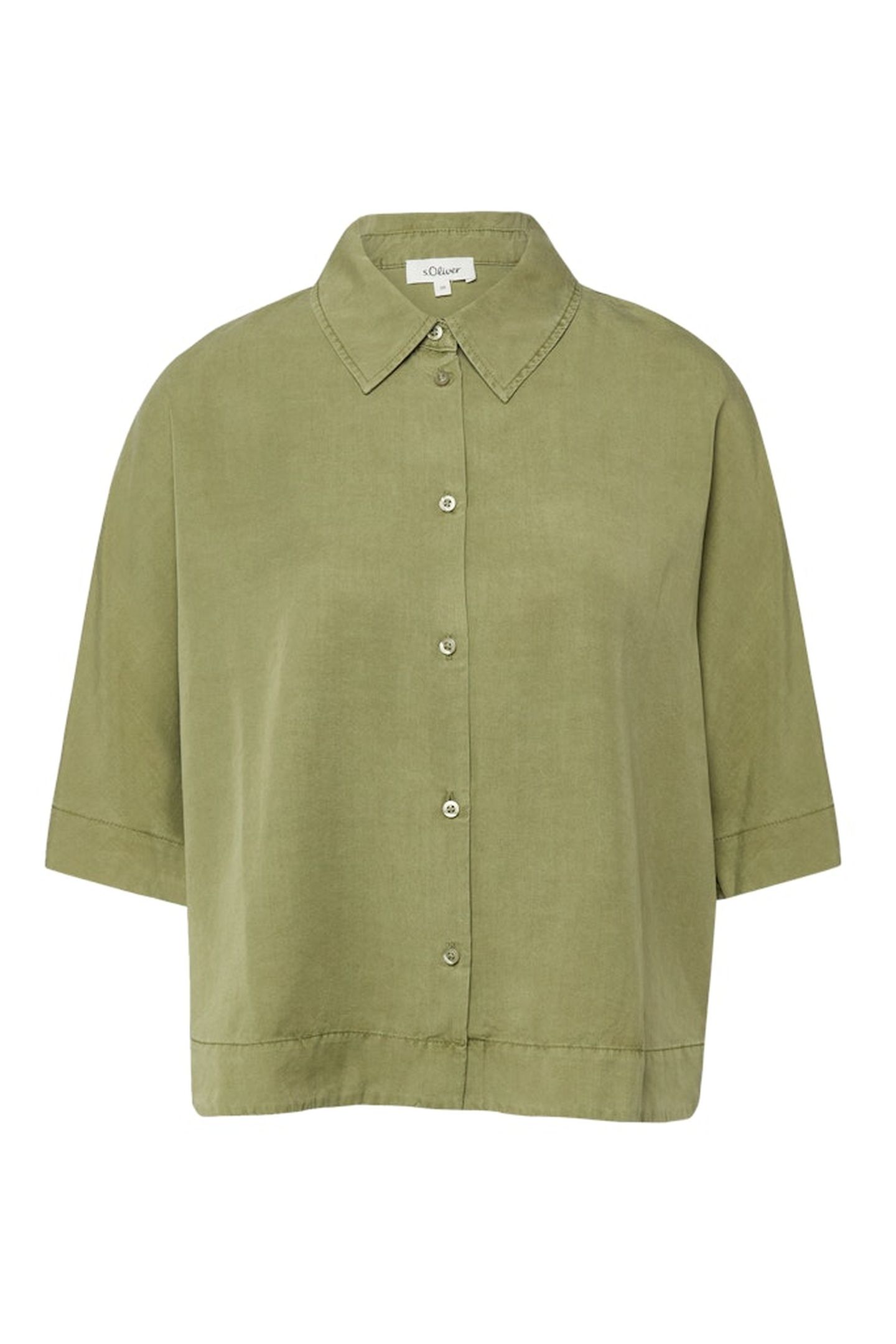 S.OLIVER BLOUSES ARMY GREEN 4