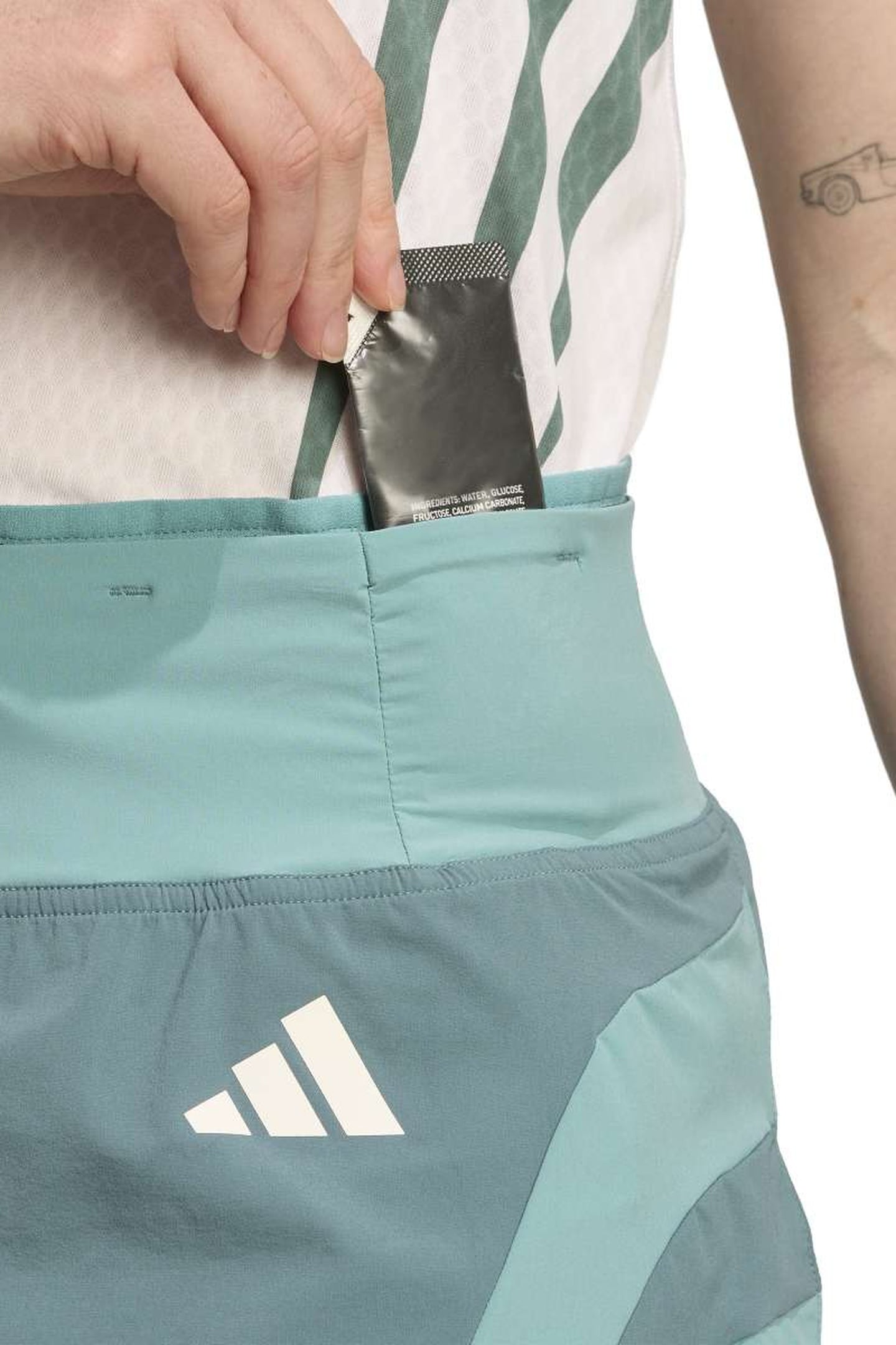 PERFORMANCE ADIZERO ARCHIVE RUNNING GEL SHORT PRELOVED TEAL 5