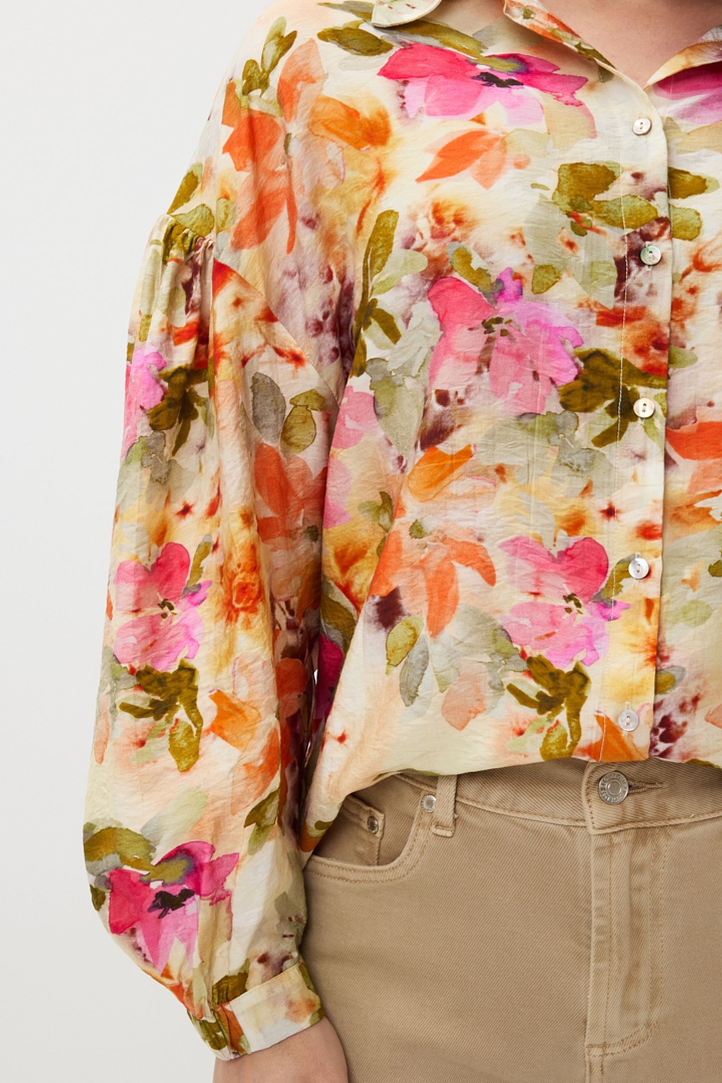 BLOUSE OVERSIZED FLORAL GARDEN PRINT 7