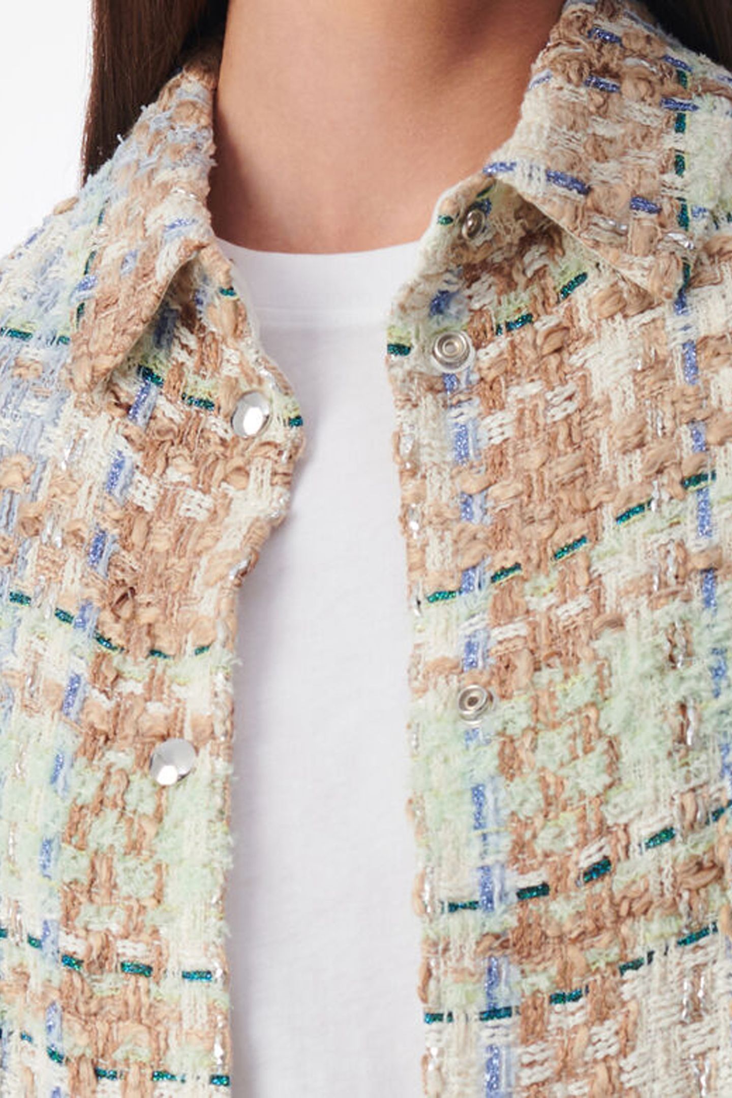 MARYSE OVERSHIRT ECRU/BLUE 5