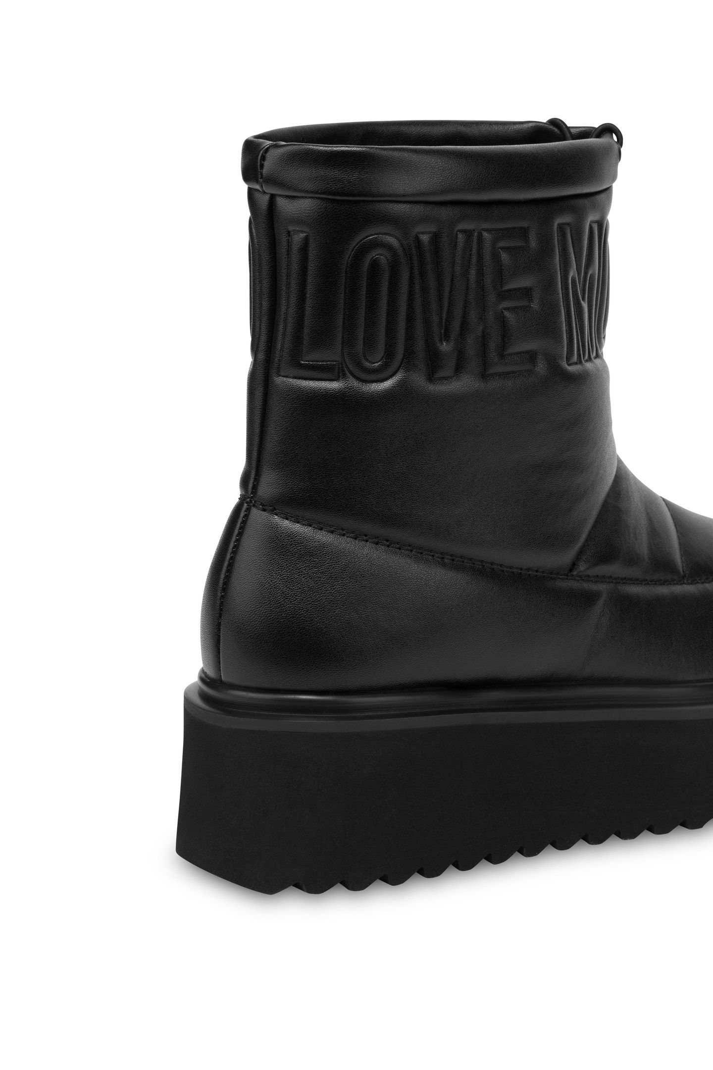 PLATFORM POWER NAPPA LEATHER SNOW BOOTS BLACK 3