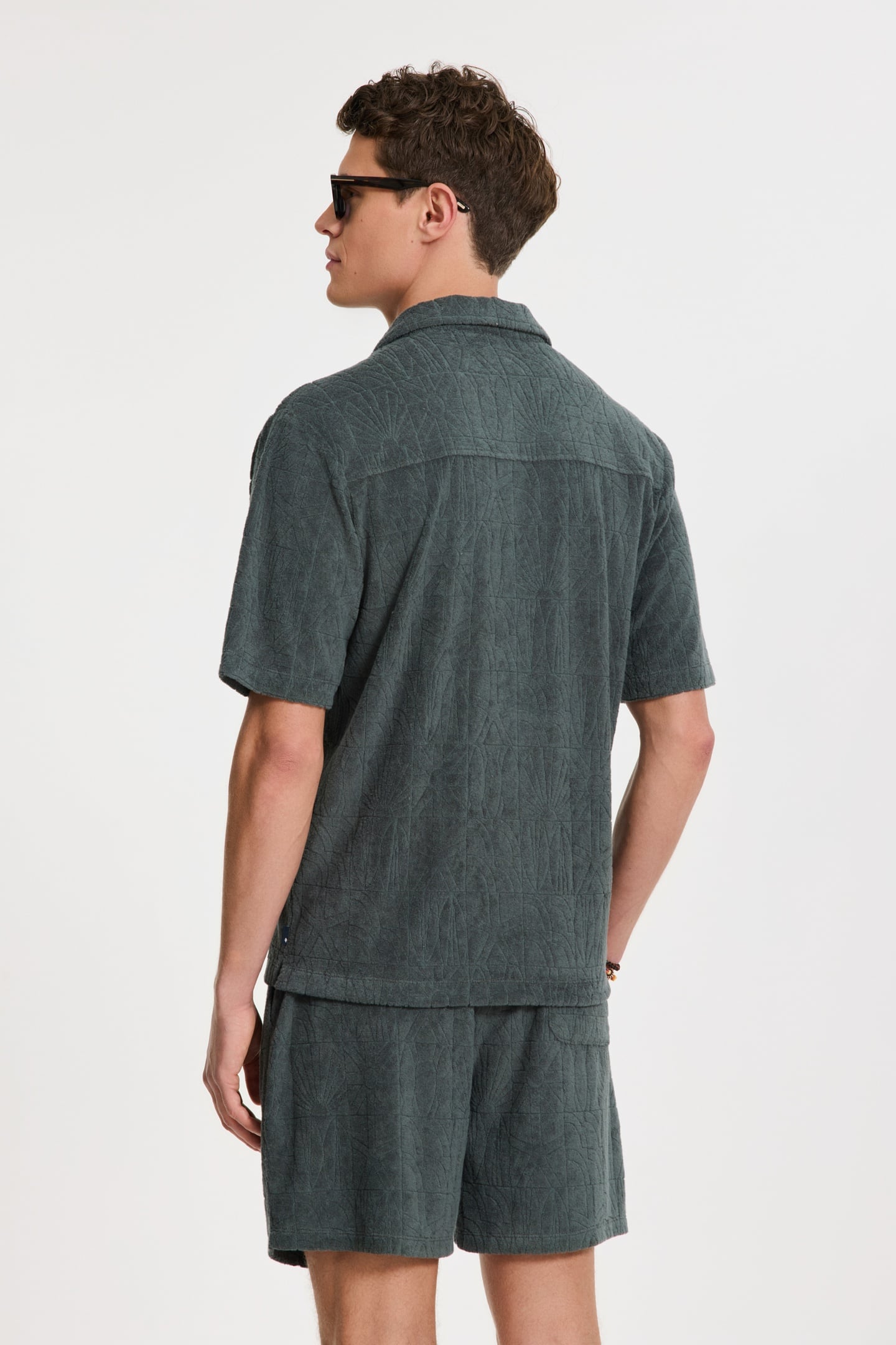 TED SHORT SLEEVE SHIRT GEO SUN GREEN SMOKEY GEO SUN 2