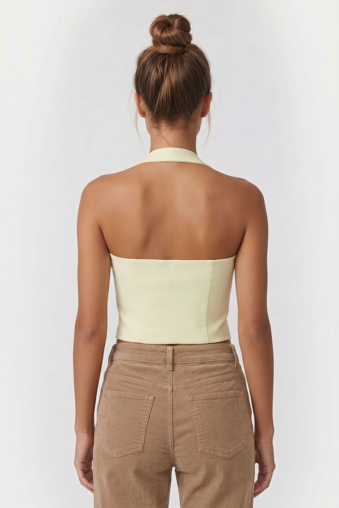 HALTER TOP LIME CREAM 4