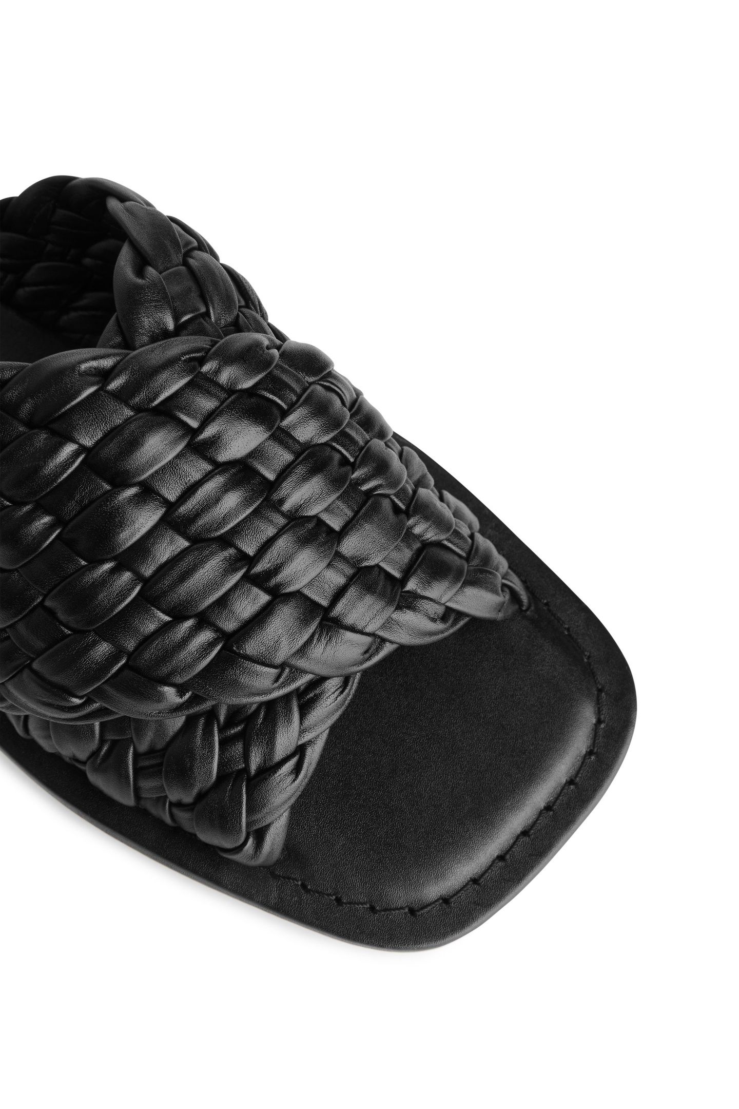 NAXOS WOVEN SLIDE BLACK 5