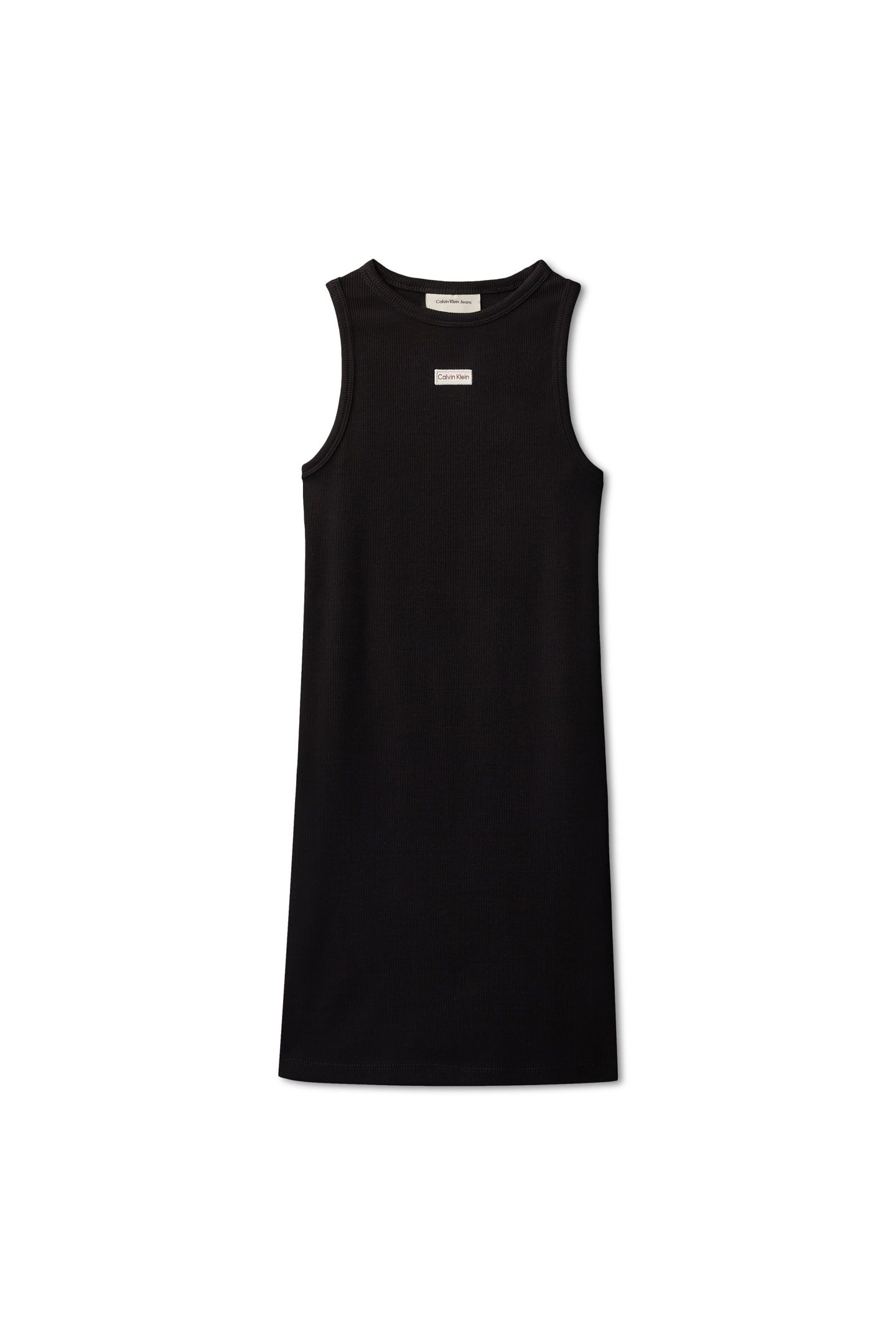 GIRLS RIB SLEEVELESS DRESS BLACK 4