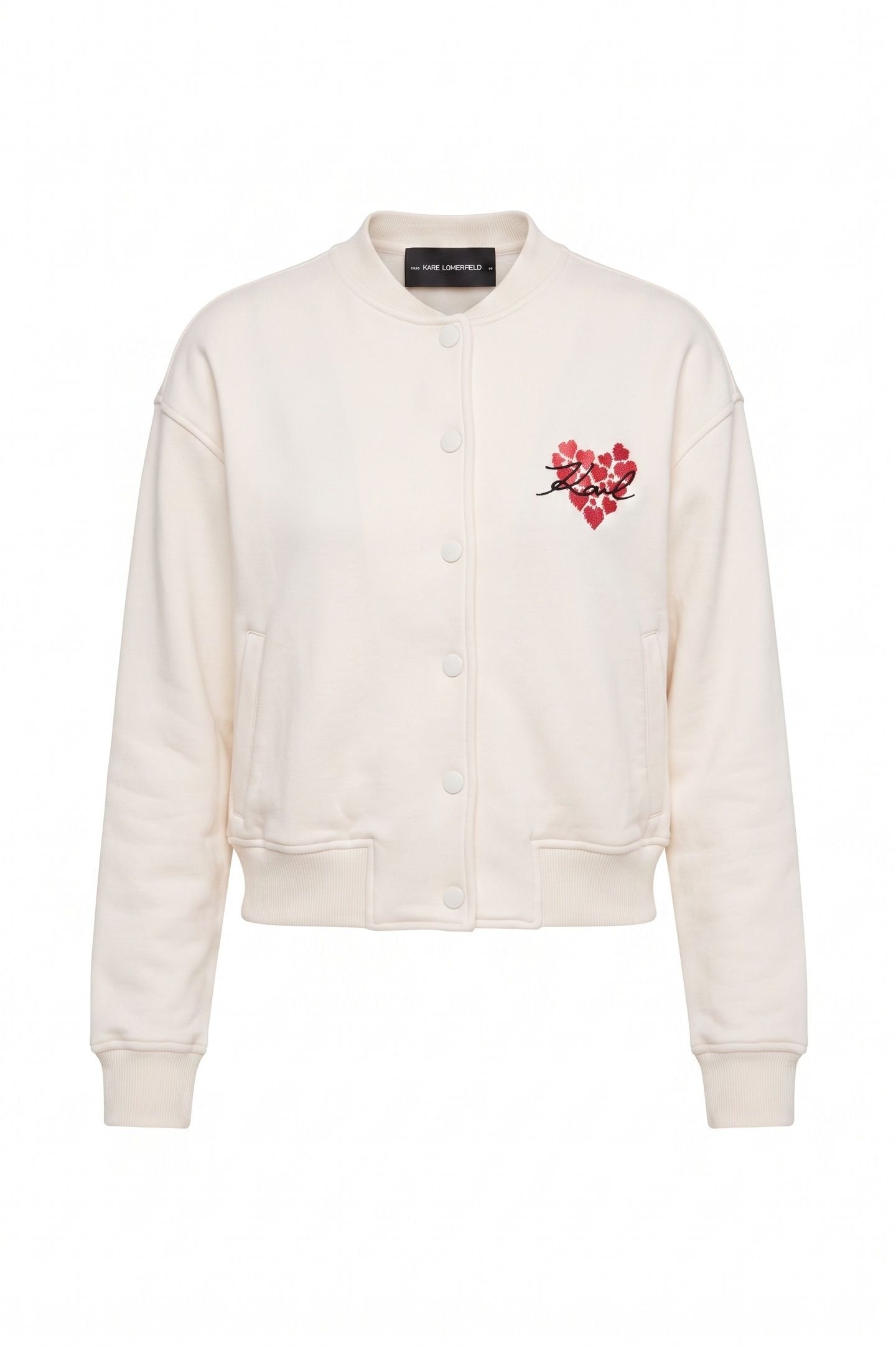 HEARTS SWEAT BOMBER CANNOLI CREAM 5