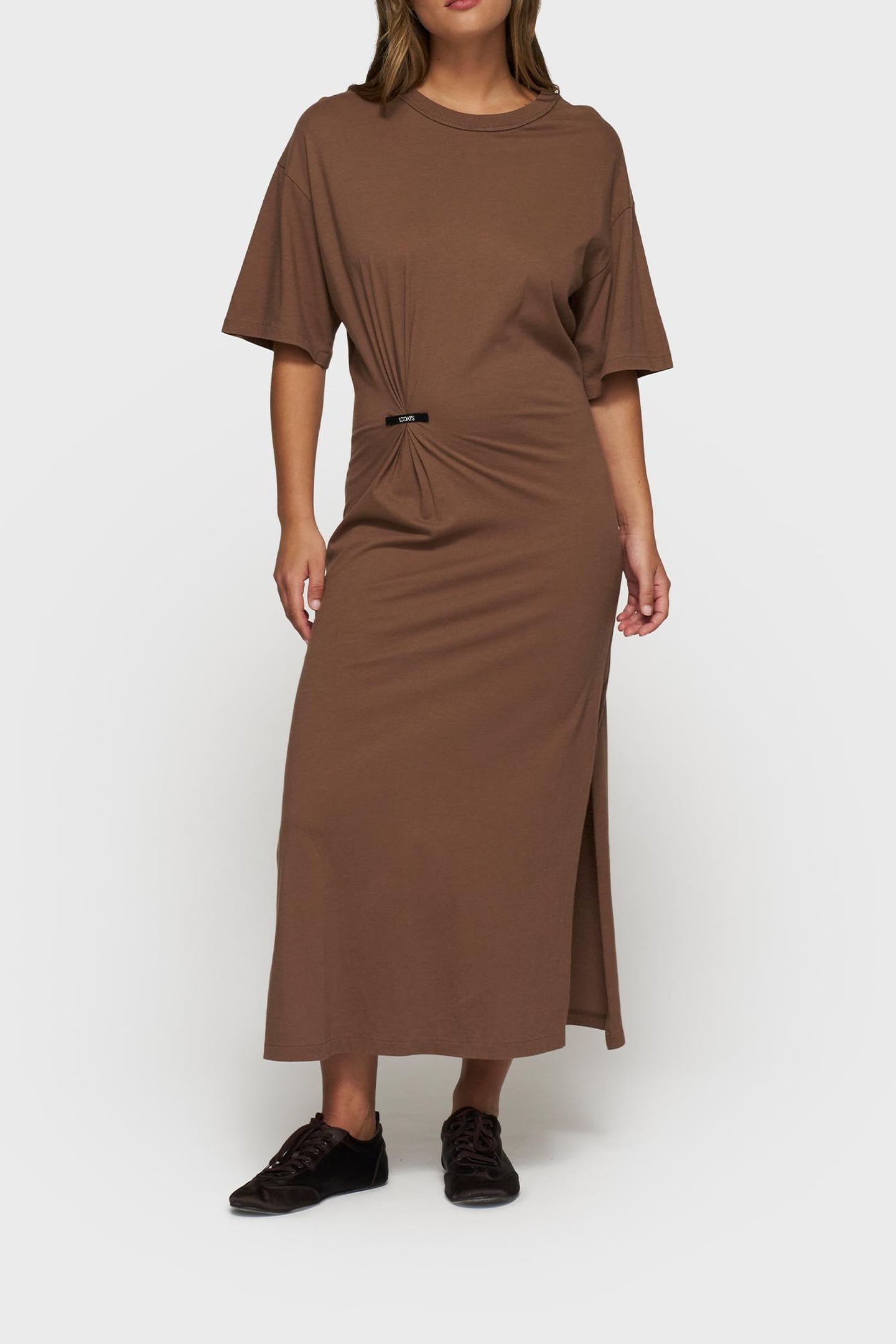 TEE DRESS GATHERING TRUFFLE 1