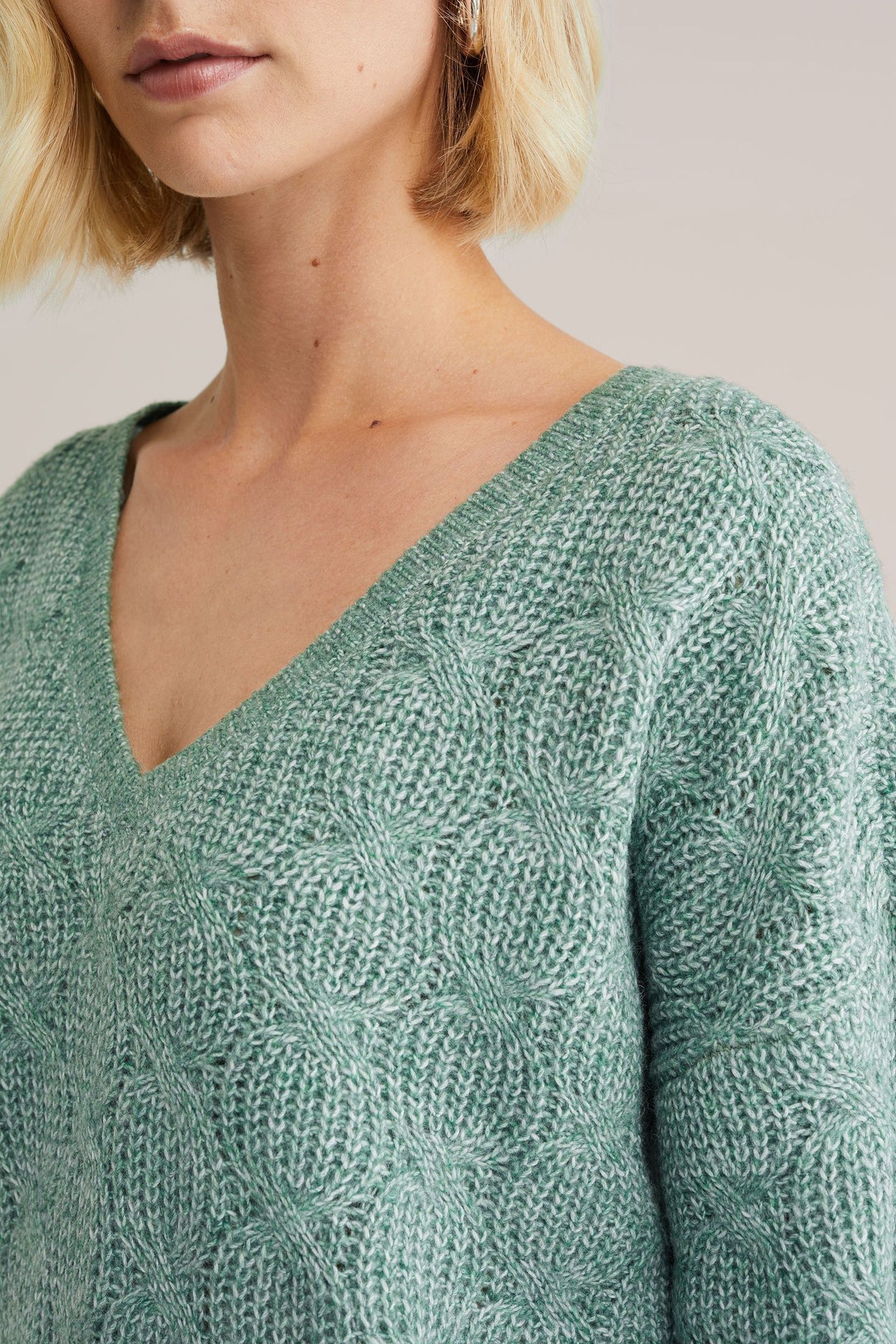 KNITTED PULLOVER GREEN 5