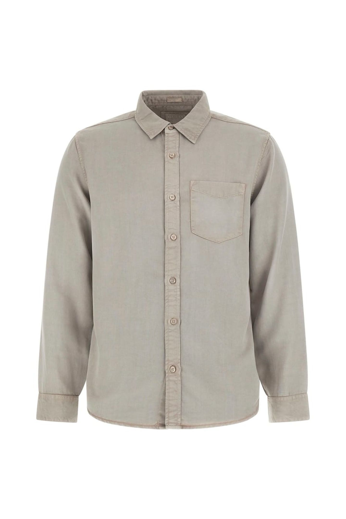 GUESS ECO LS BOWIE TENCEL SHIR TRADITIONAL KHAKI MU 5