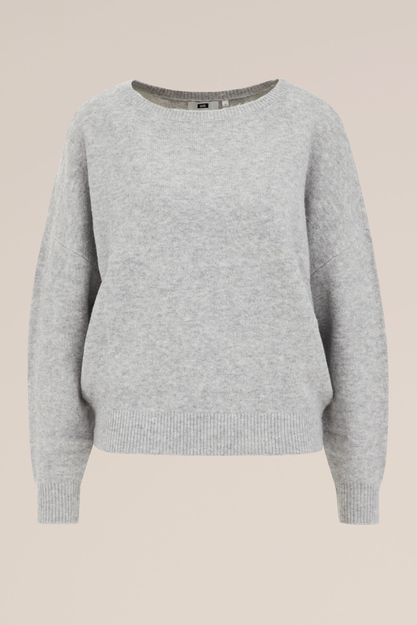 KNITTED PULLOVER BLENDED LIGHT GREY 4