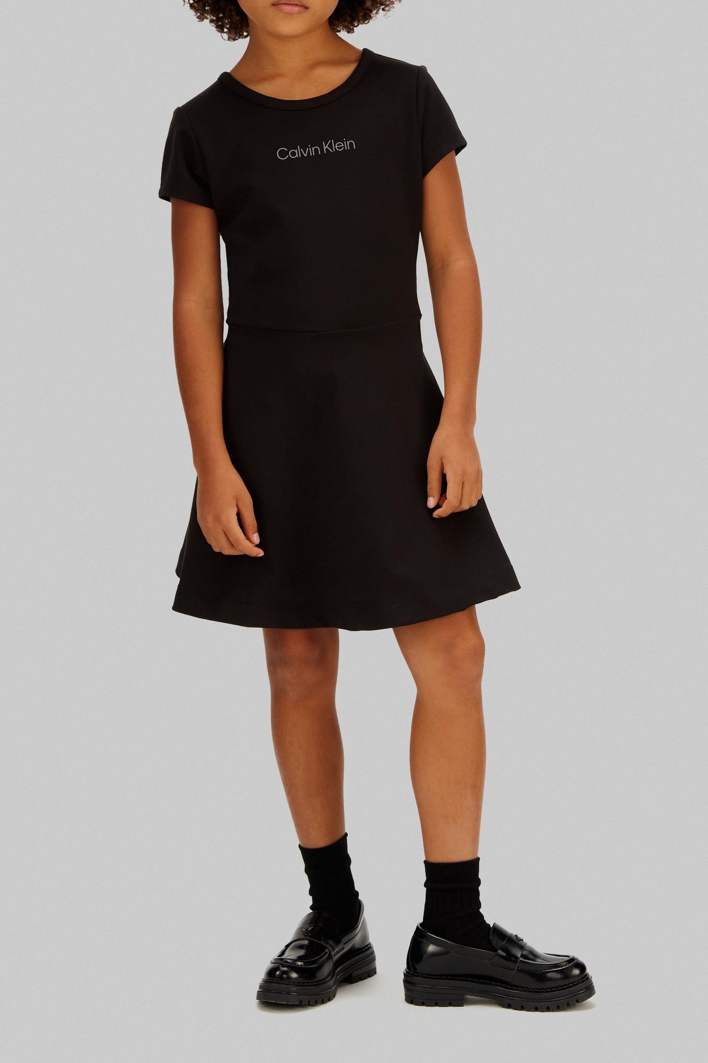 GIRLS PUNTO SS DRESS BLACK 2