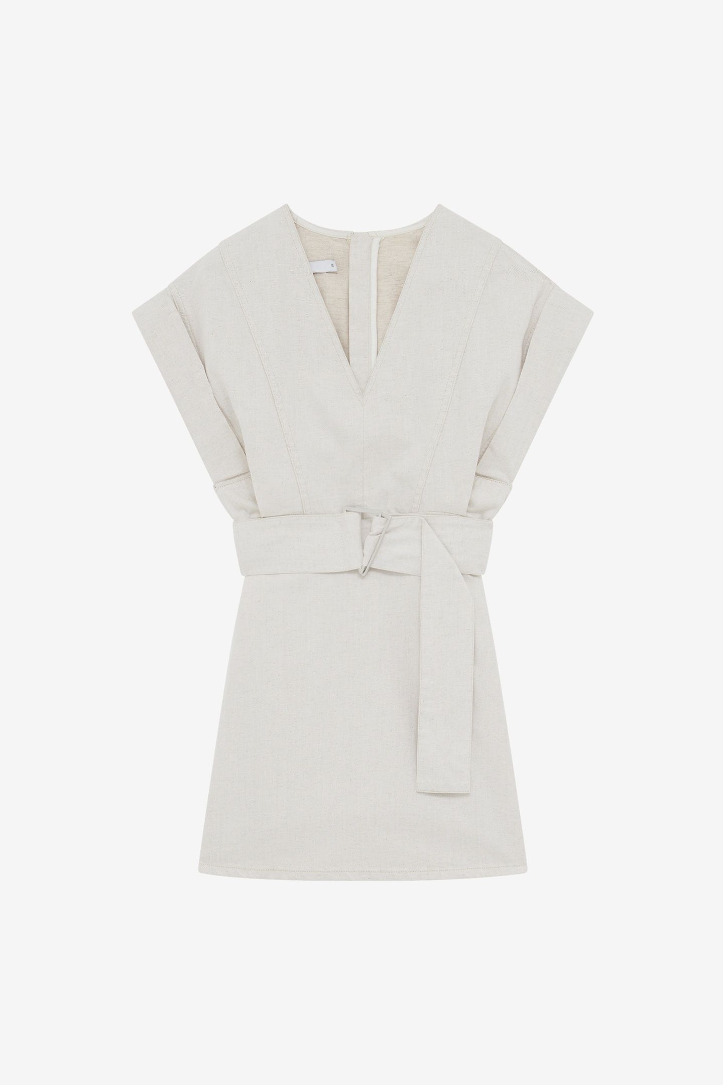 DORAMA DRESS BEIGE/ NATURAL WHITE 4