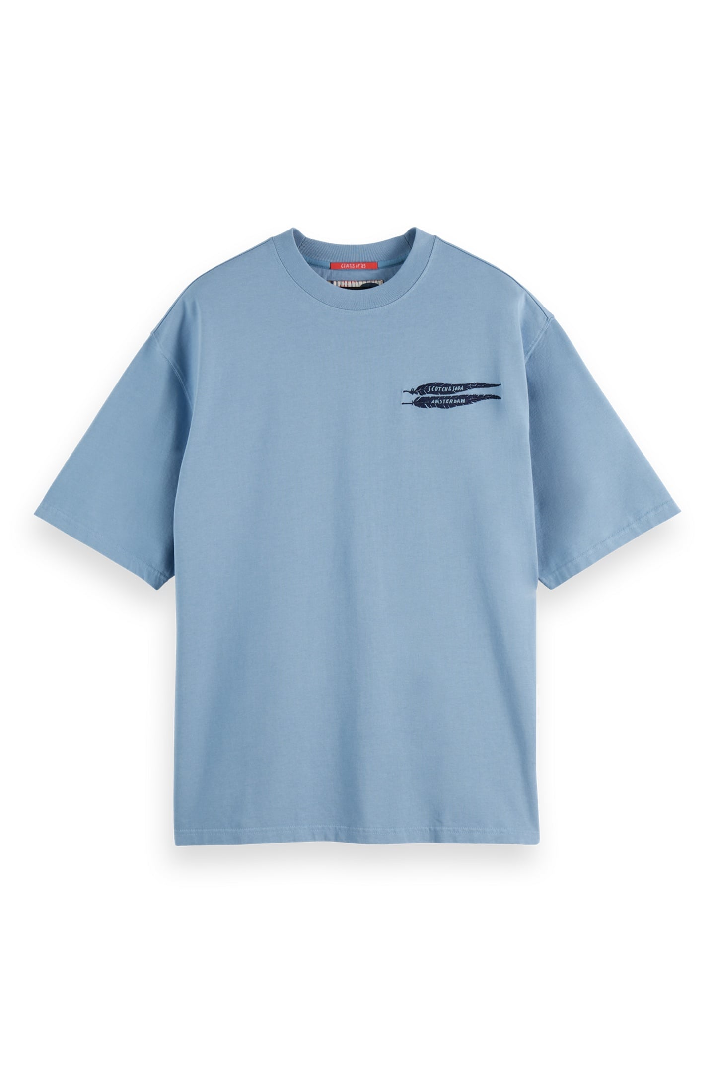 LOOSE-FIT ARTWORK T-SHIRT FADED DENIM 1