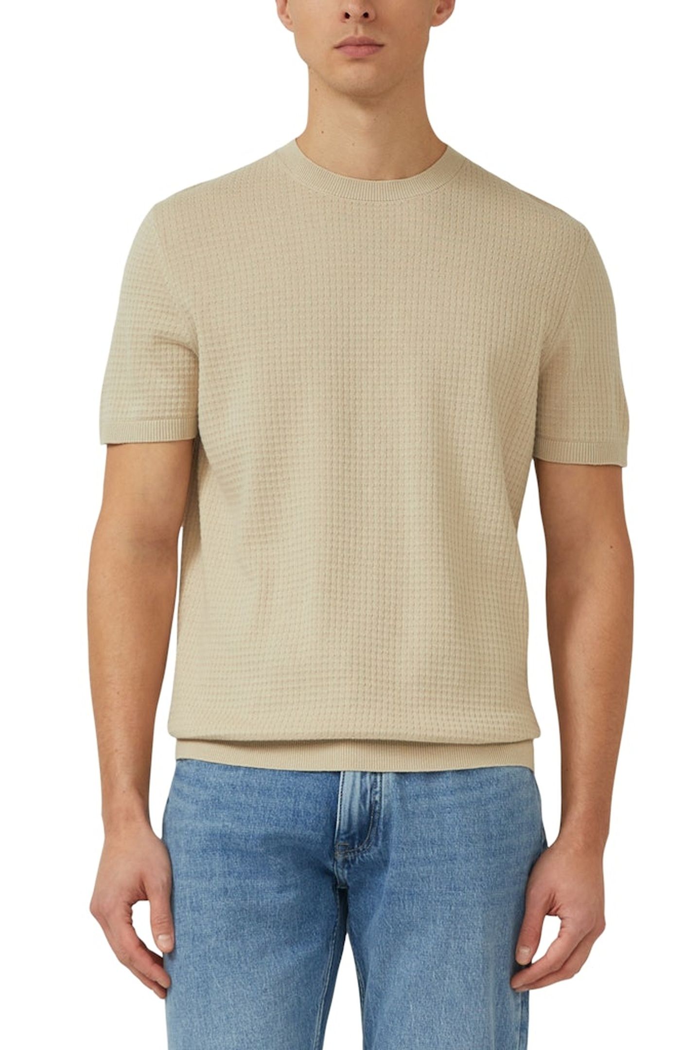 S.OLIVER PULLOVER SHORTSLEEVE BEIGE 1