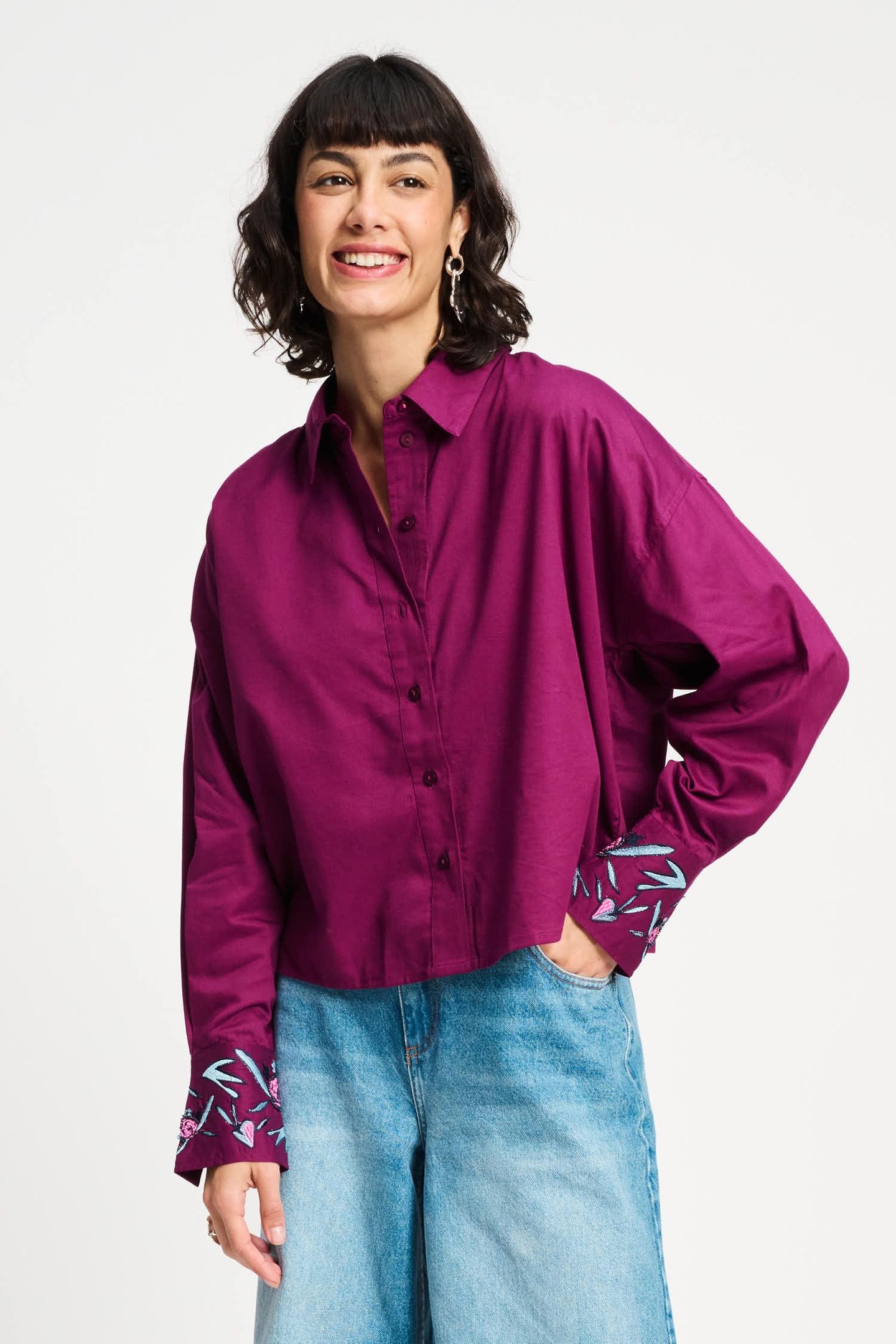 BLOUSE - PLUM MELANGE 3