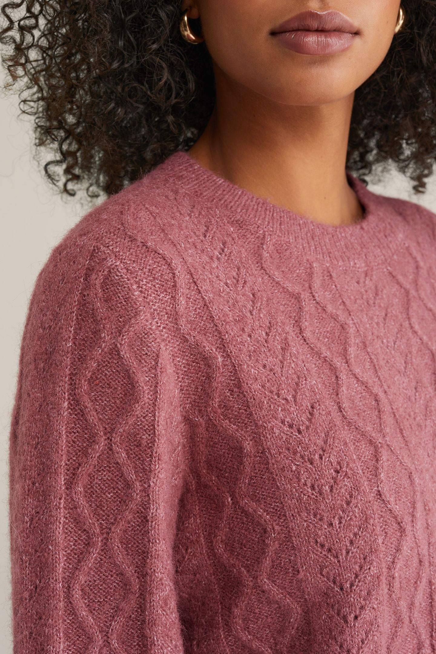 KNITTED PULLOVER OLD ROSE 5