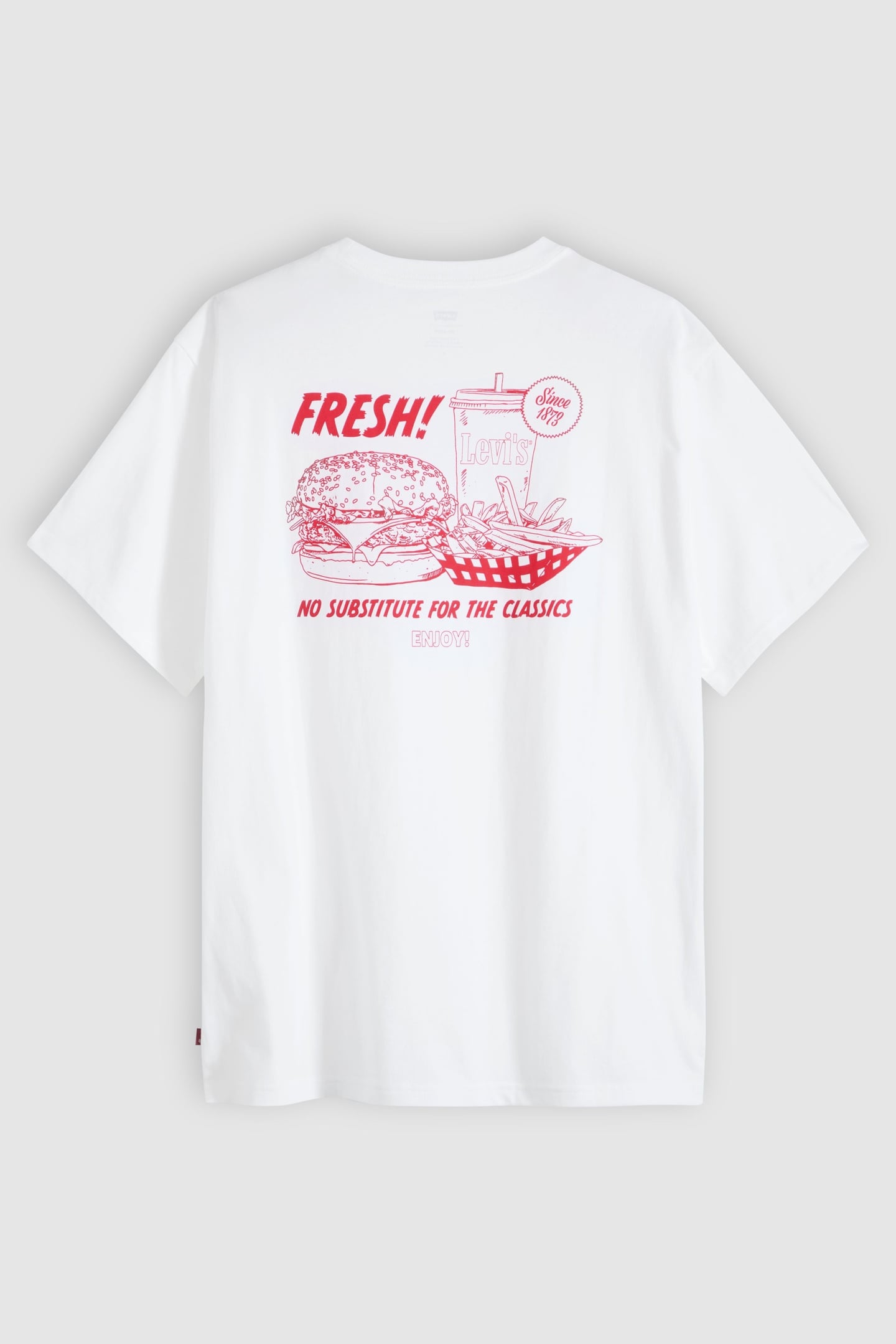 SS RELAXED FIT TEE LS FRESH WHITE PLUS 5