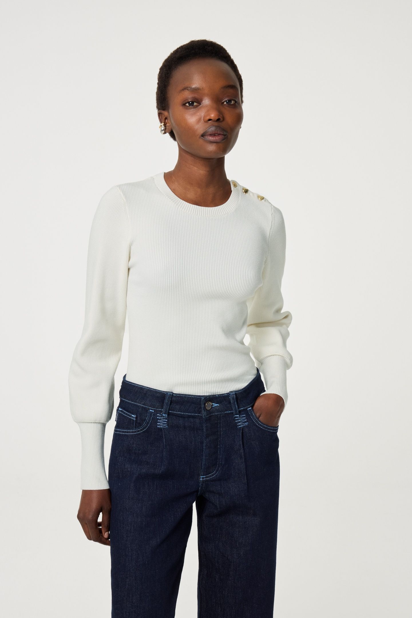 LILLIAN PULLOVER COSY WHITE 1