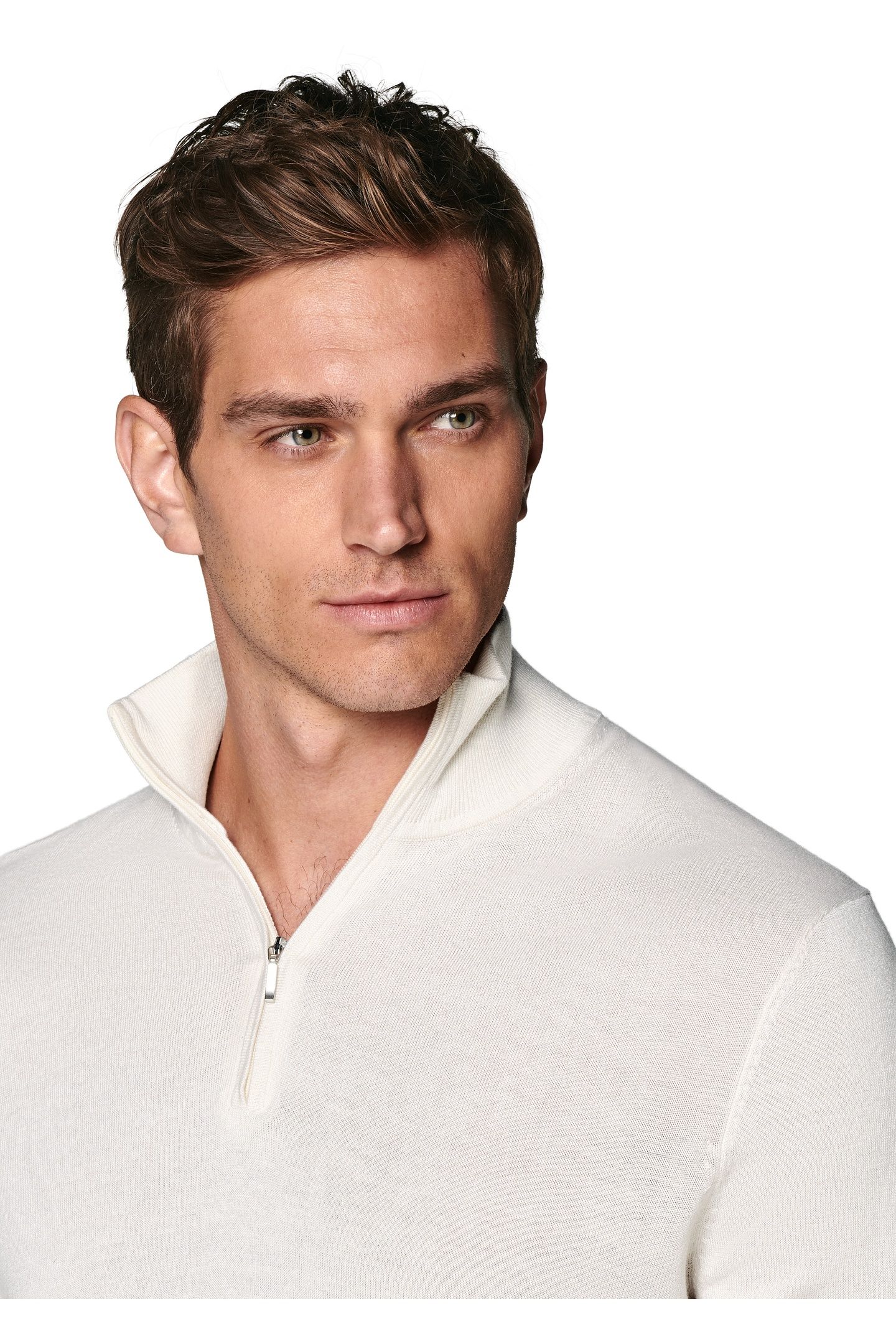 HALF ZIP OFF WHITE CARDIGANS OFF-WHITE 8