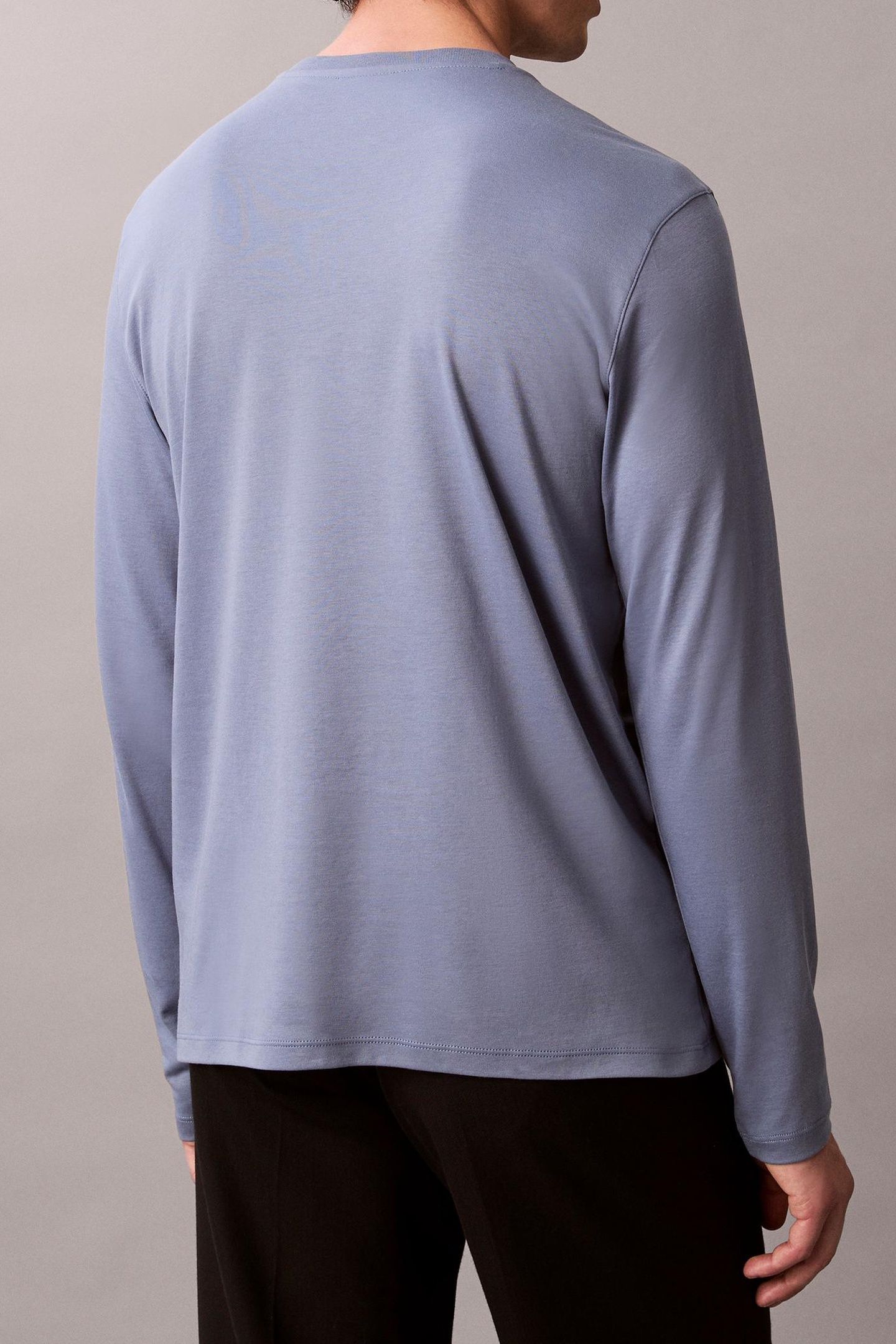 LS SUPIMA INTERLOCK TEE DUSTY SAILOR BLUE 4