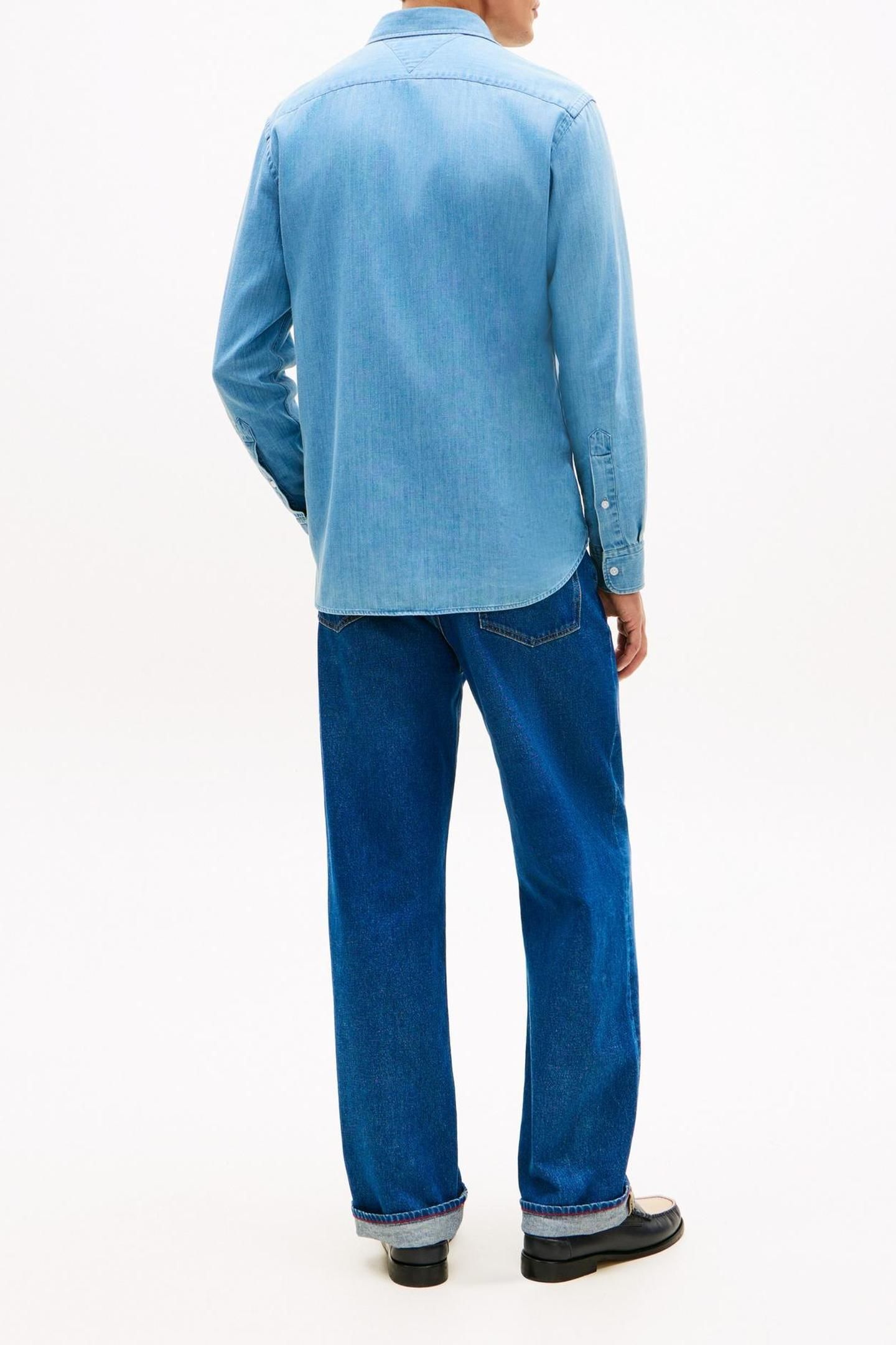LIGHTWEIGHT DENIM SHIRT MID BLUE DENIM 3