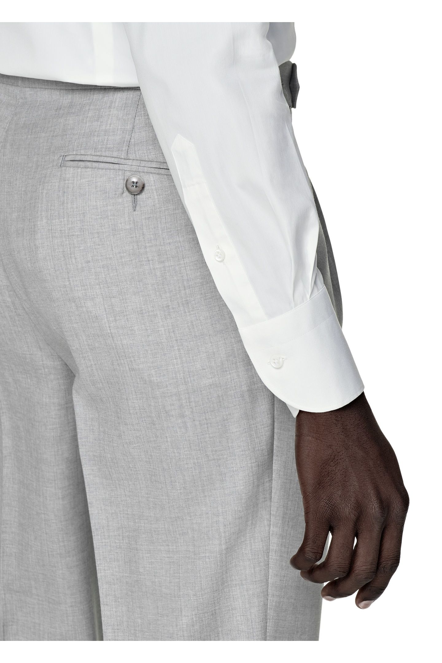 LUXURY STRETCH WHITE FORMAL SHIRTS WHITE 11