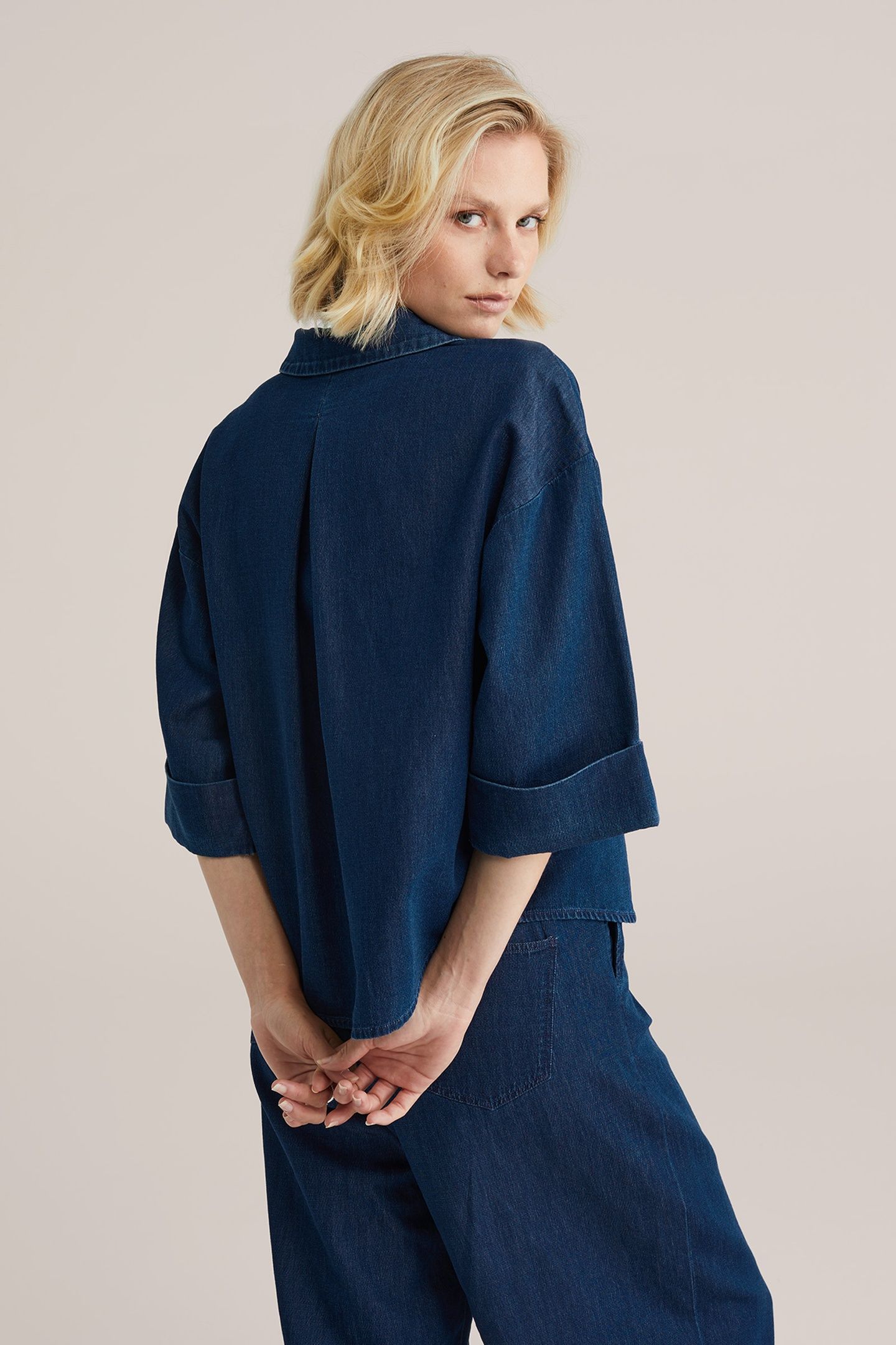 BLOUSE DARK BLUE 4