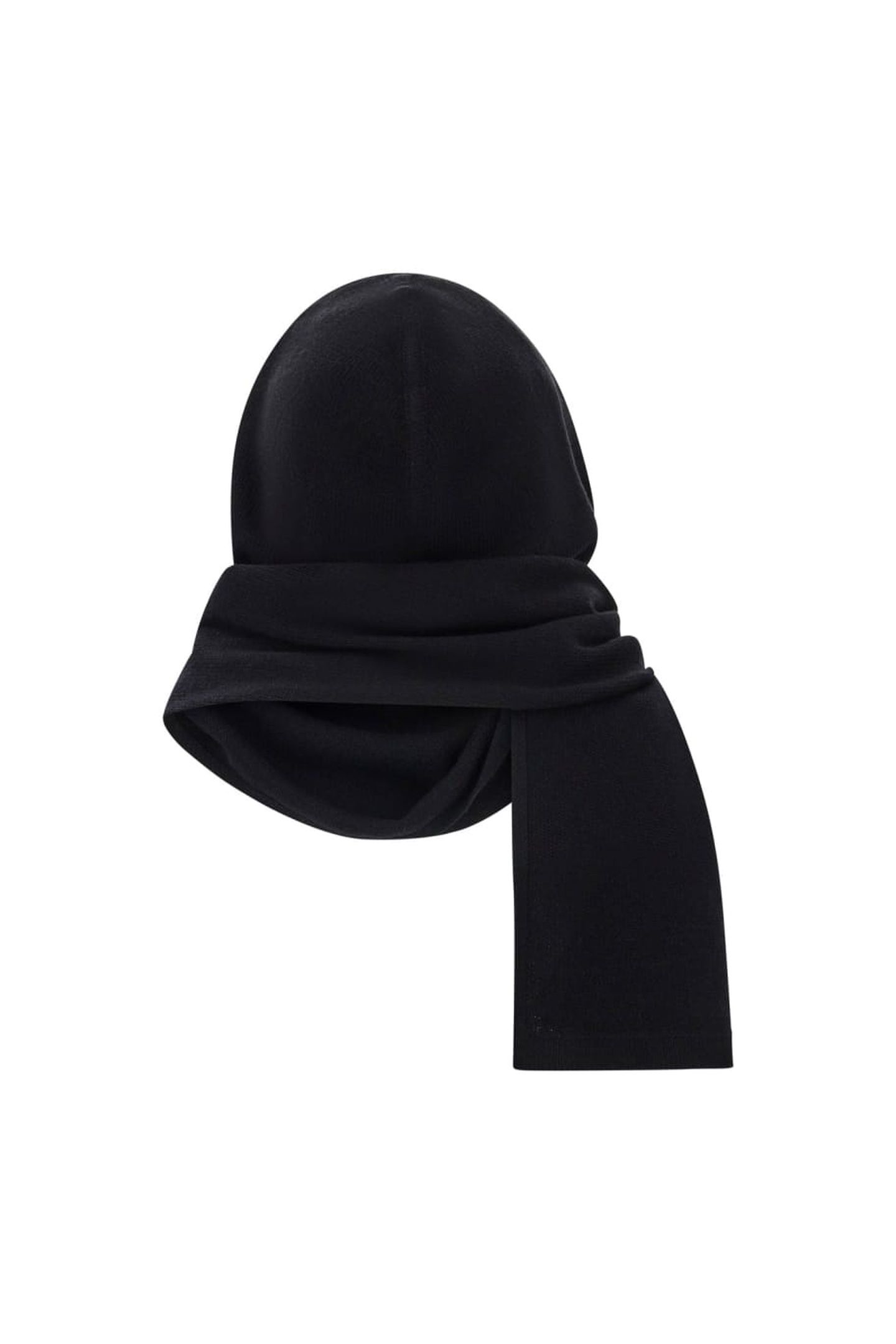 AFRAH HOODIE SCARF S JET BLACK A996 4