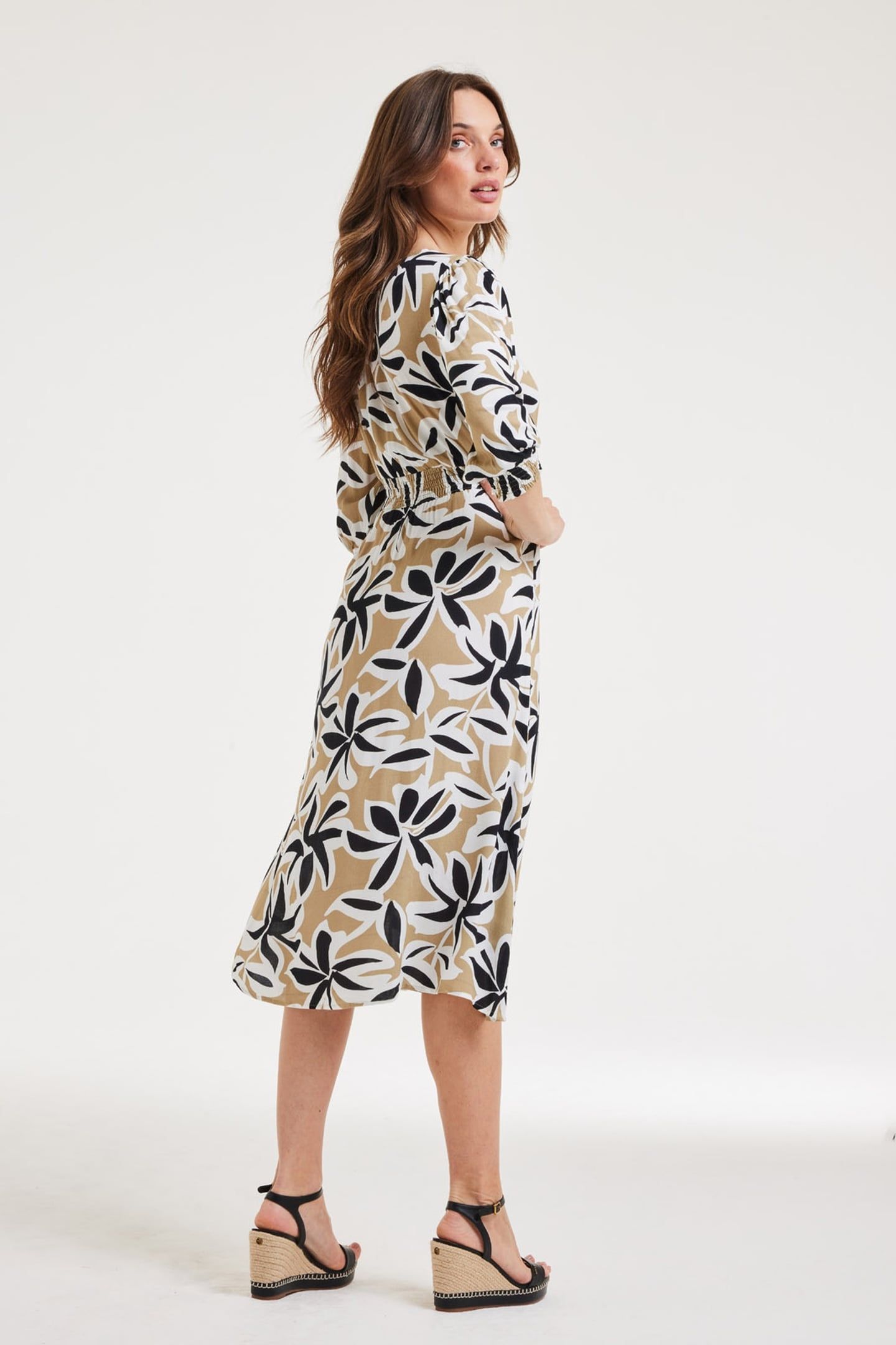 DRESS JADE SAND SHADE PRINT 3