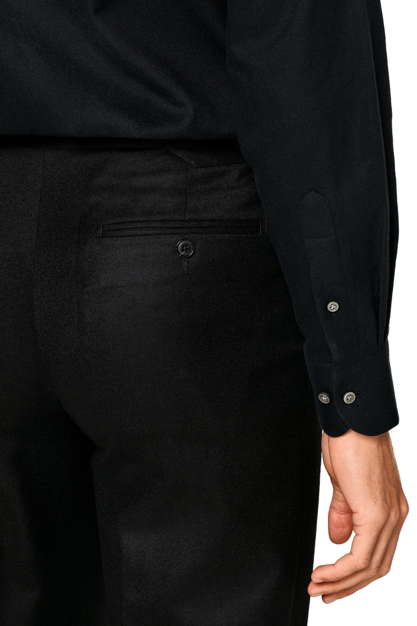 CASUAL FLANNEL CASUAL SHIRTS BLACK 7