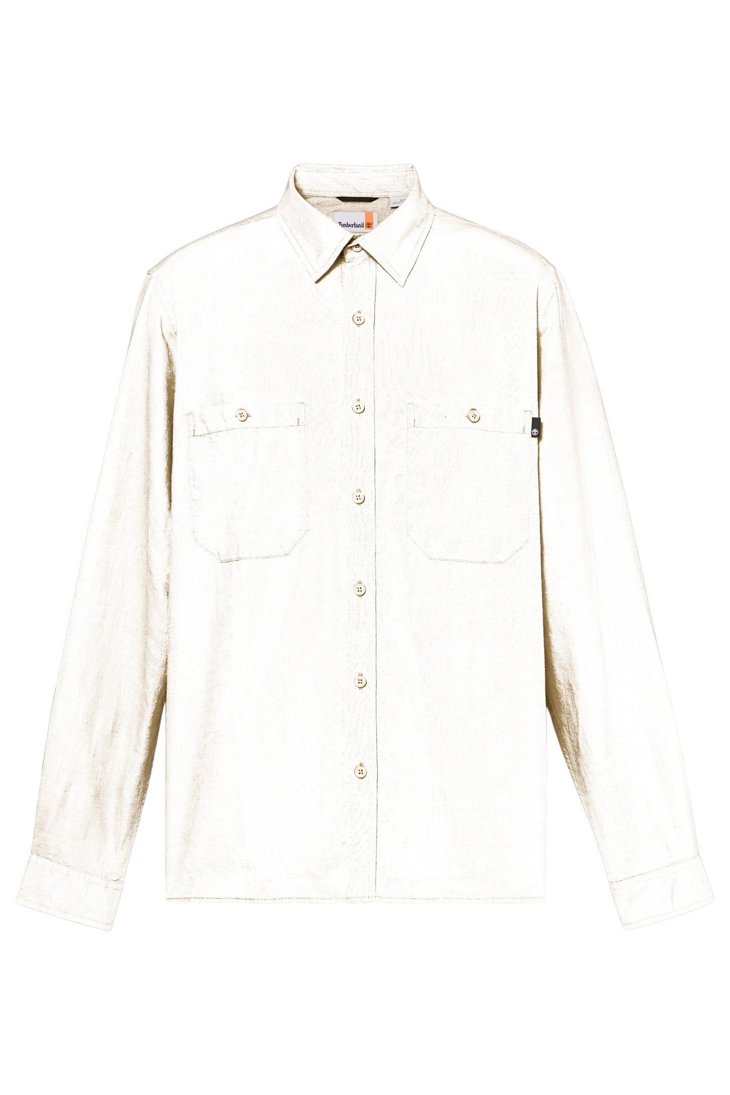 COTTON/LINEN POCKET LS SHIRT LEMON PEPPER 3