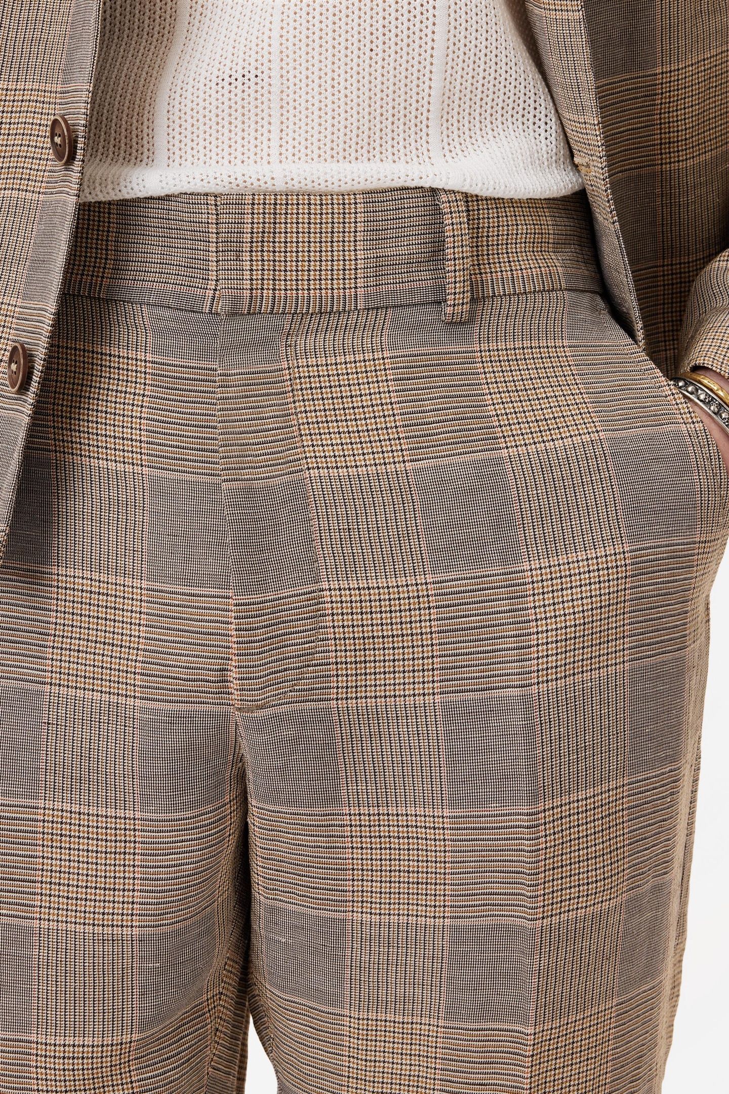 BLEECKER PANTS - BOOTCUT PANTS WITH SLIG DARK TAN 3