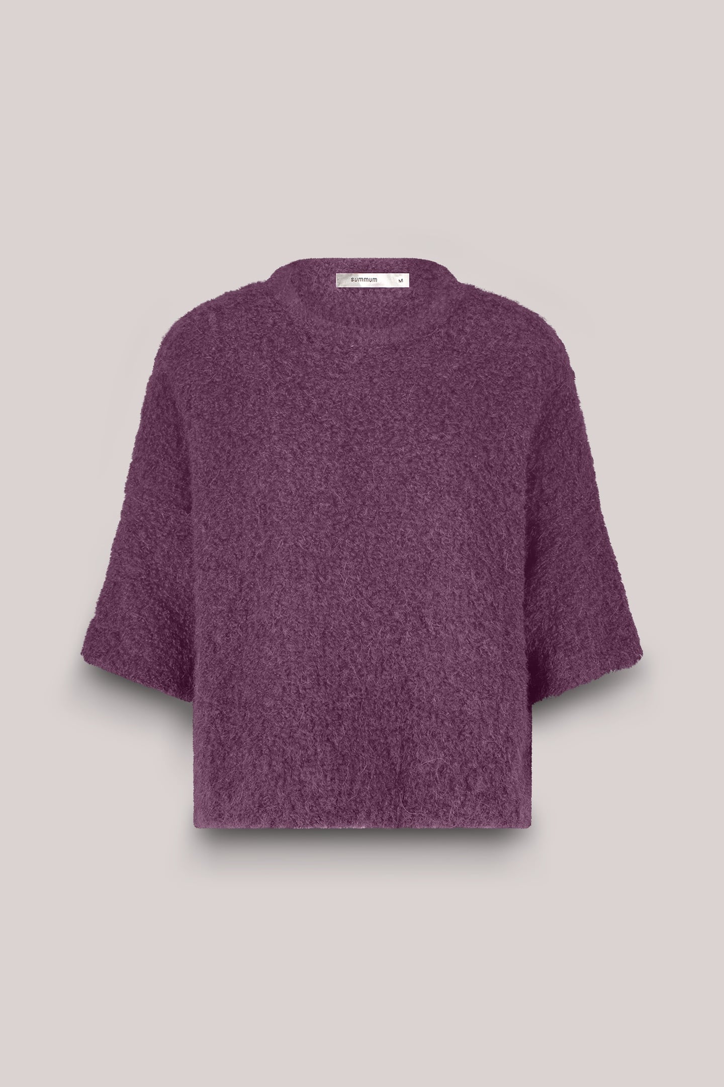 SWEATER SOFT BOUCLE KNIT WINEBERRY 4